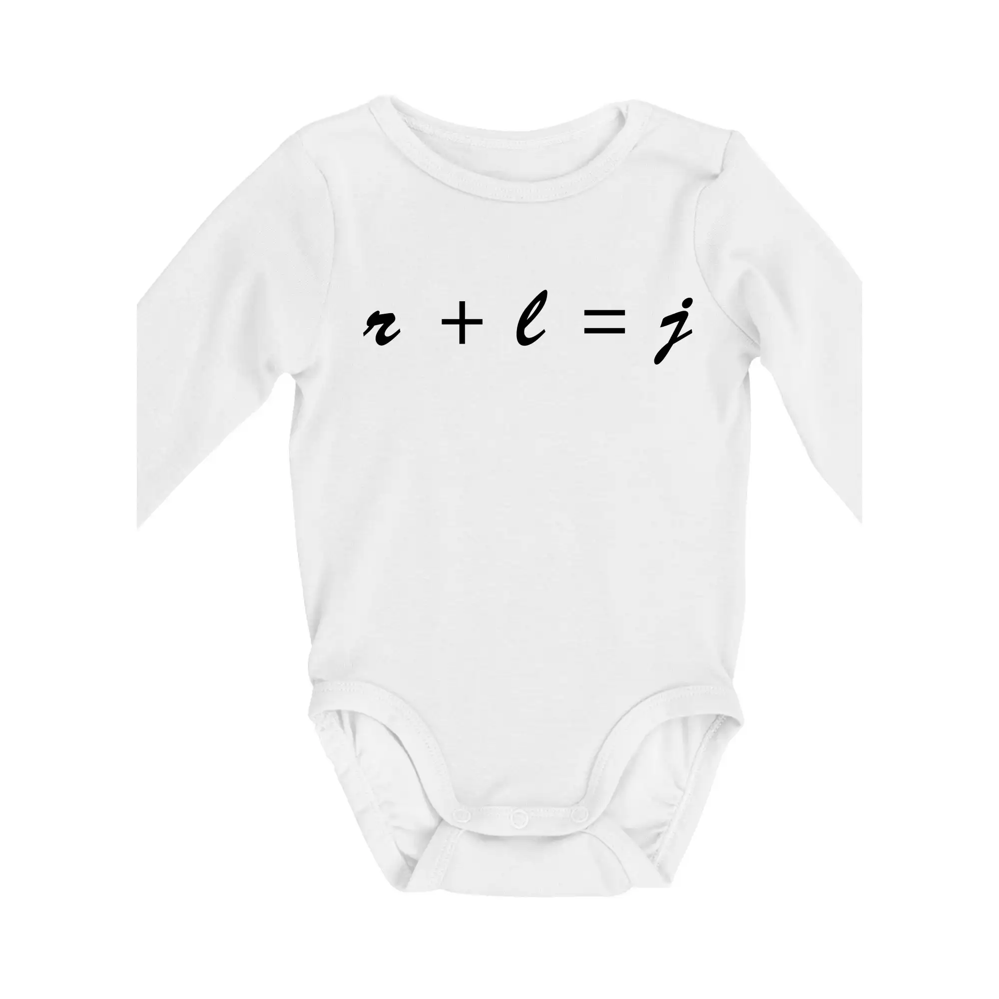 Vtipné tričká pre matematiky - Hra matematiky - Body dojčenské s dlhým rukávom