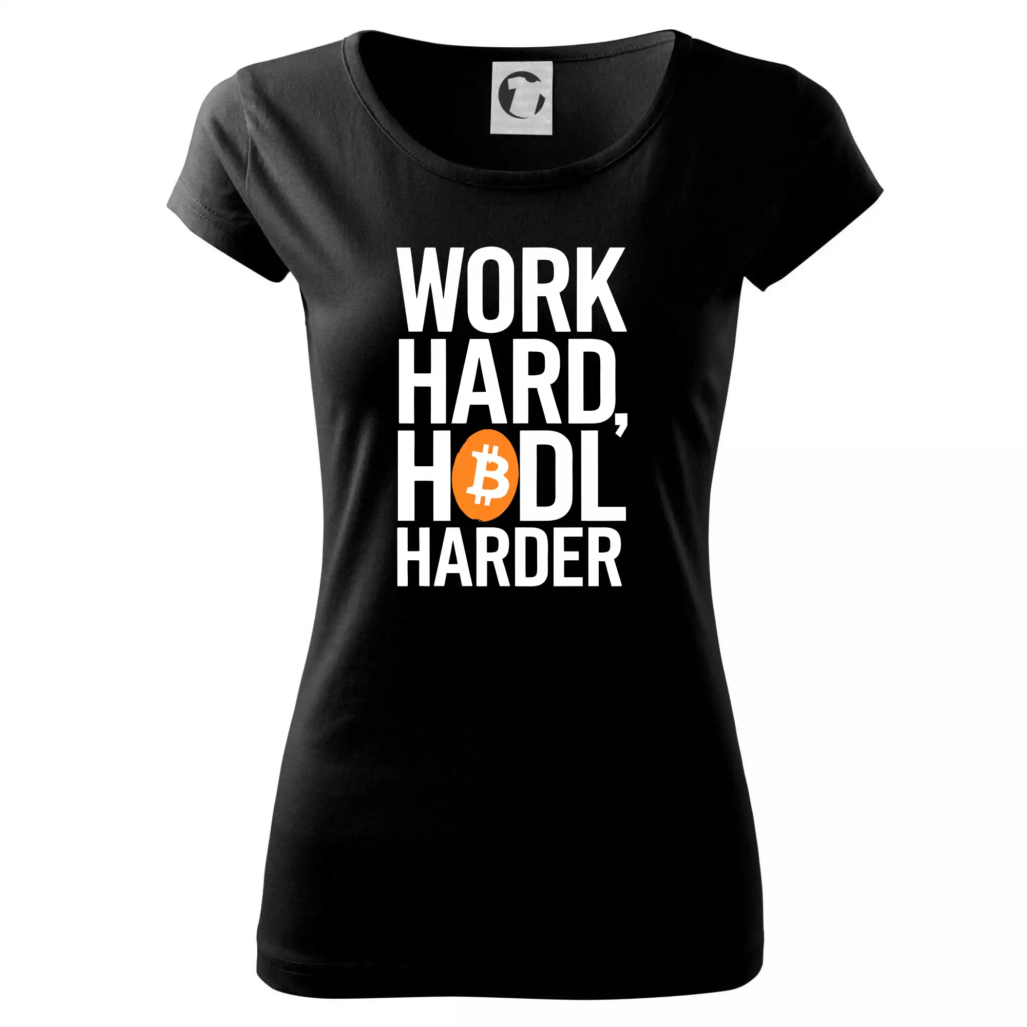 Velký nápis Work Hard, HODL Harder