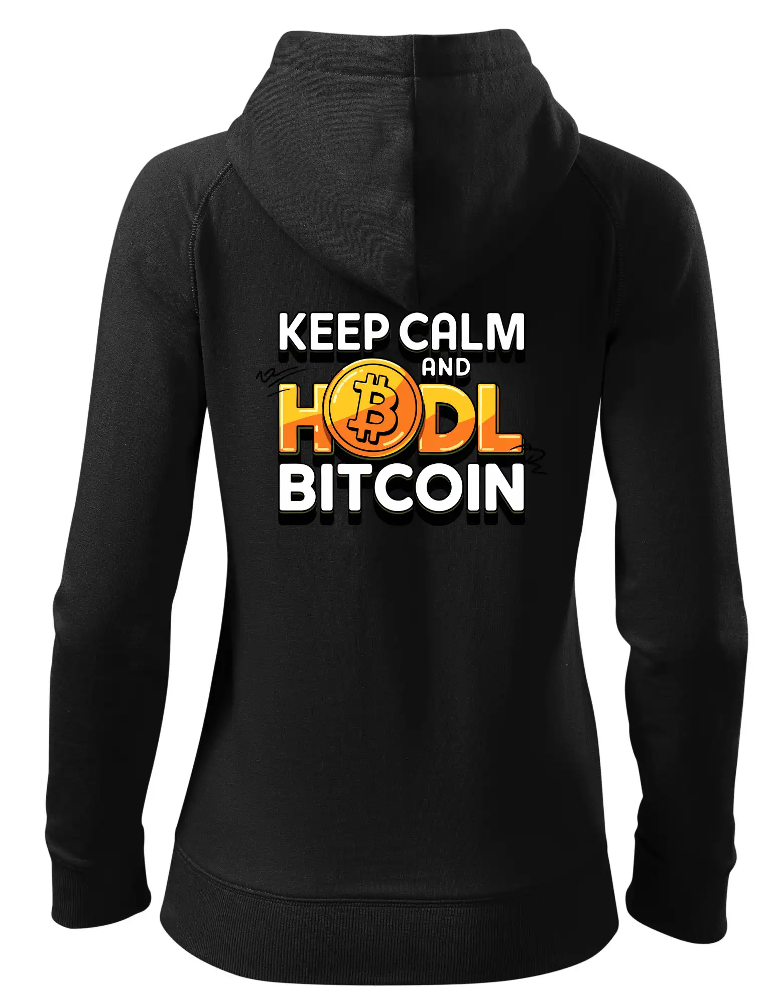 3D nápis Keep Calm and HODL Bitcoin