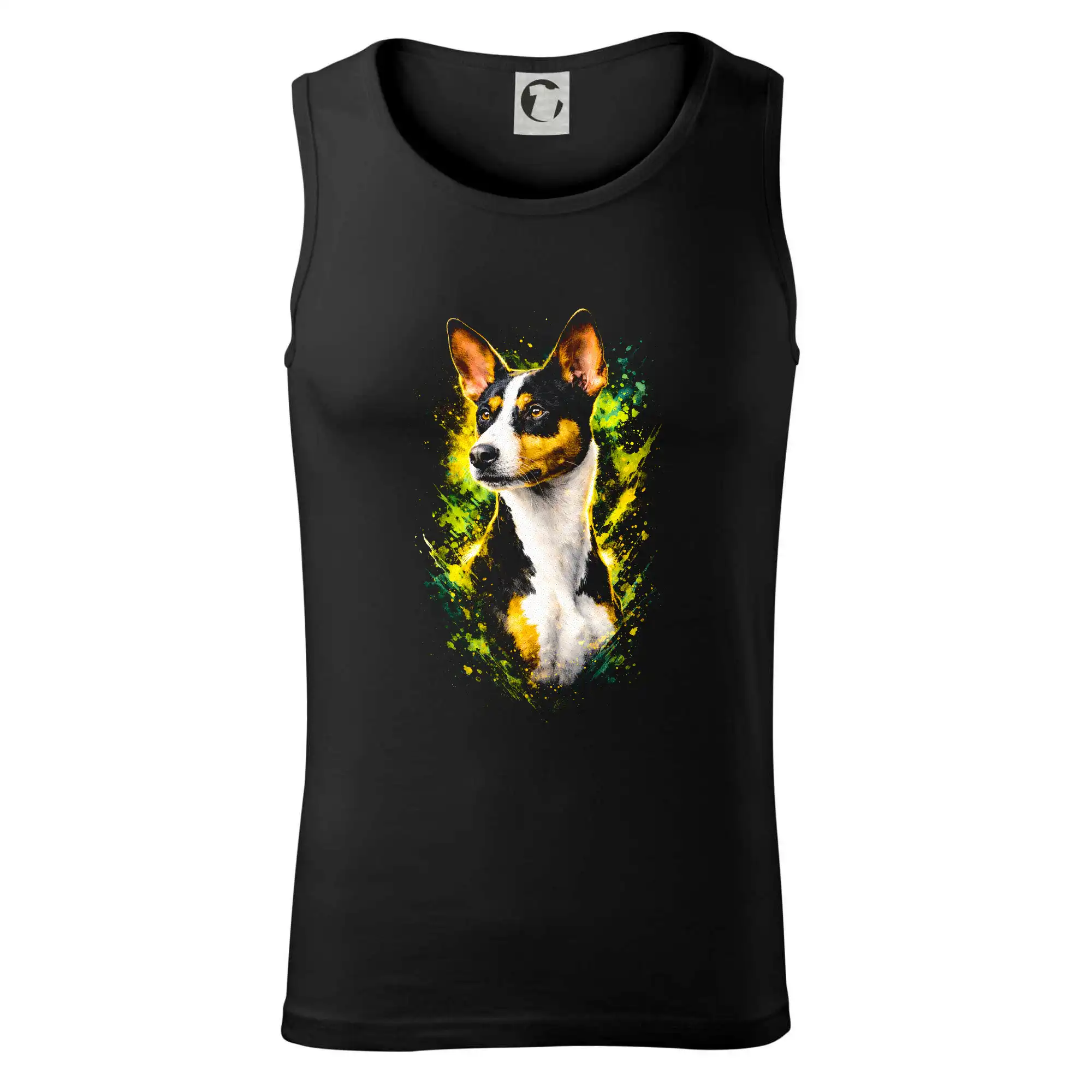 Obrázek polotón Basenji hlava