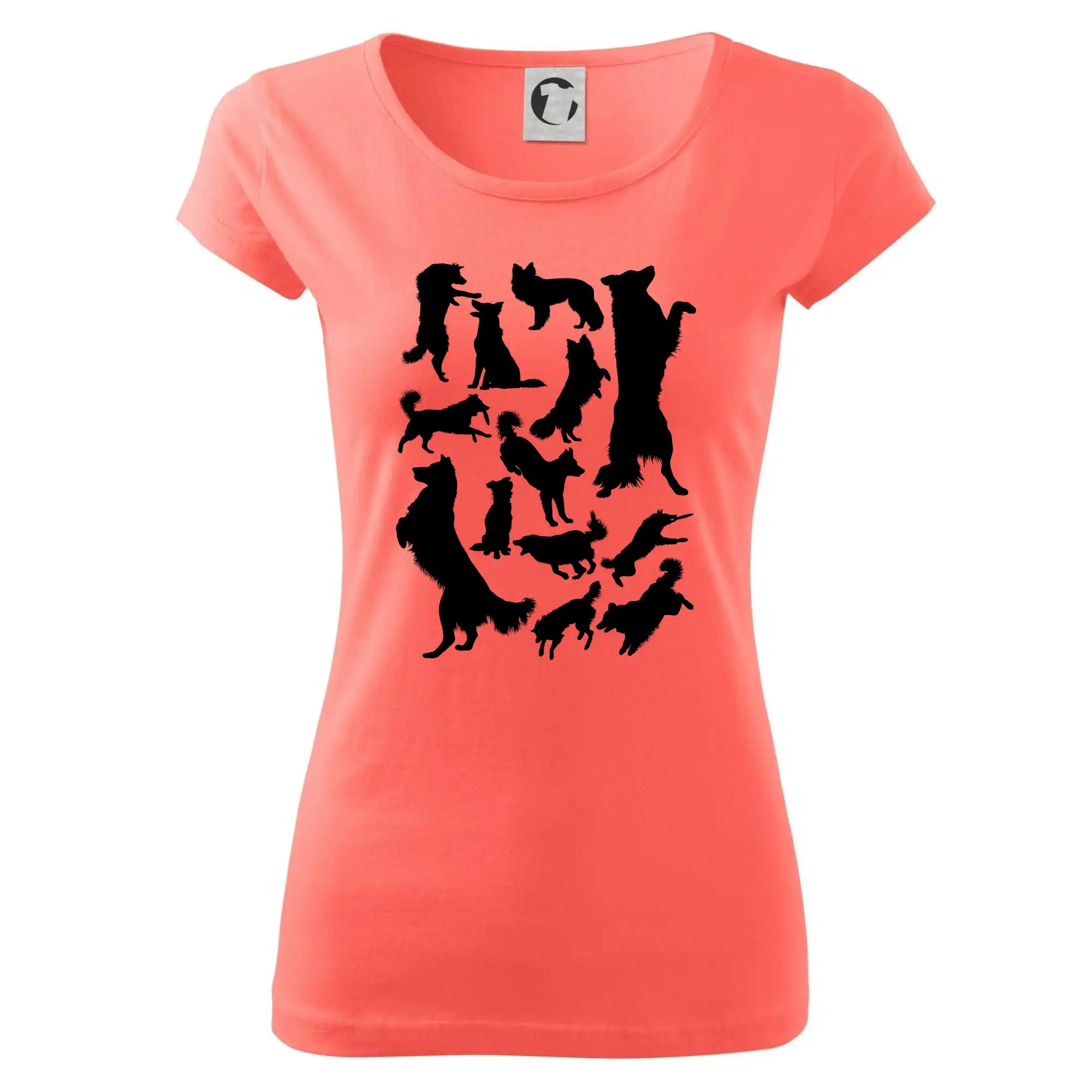 Border kolie siluety