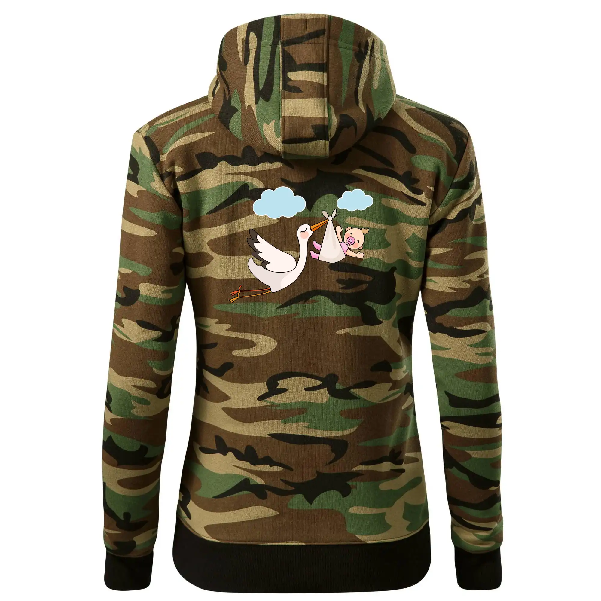 Čáp čekáme miminko - holka