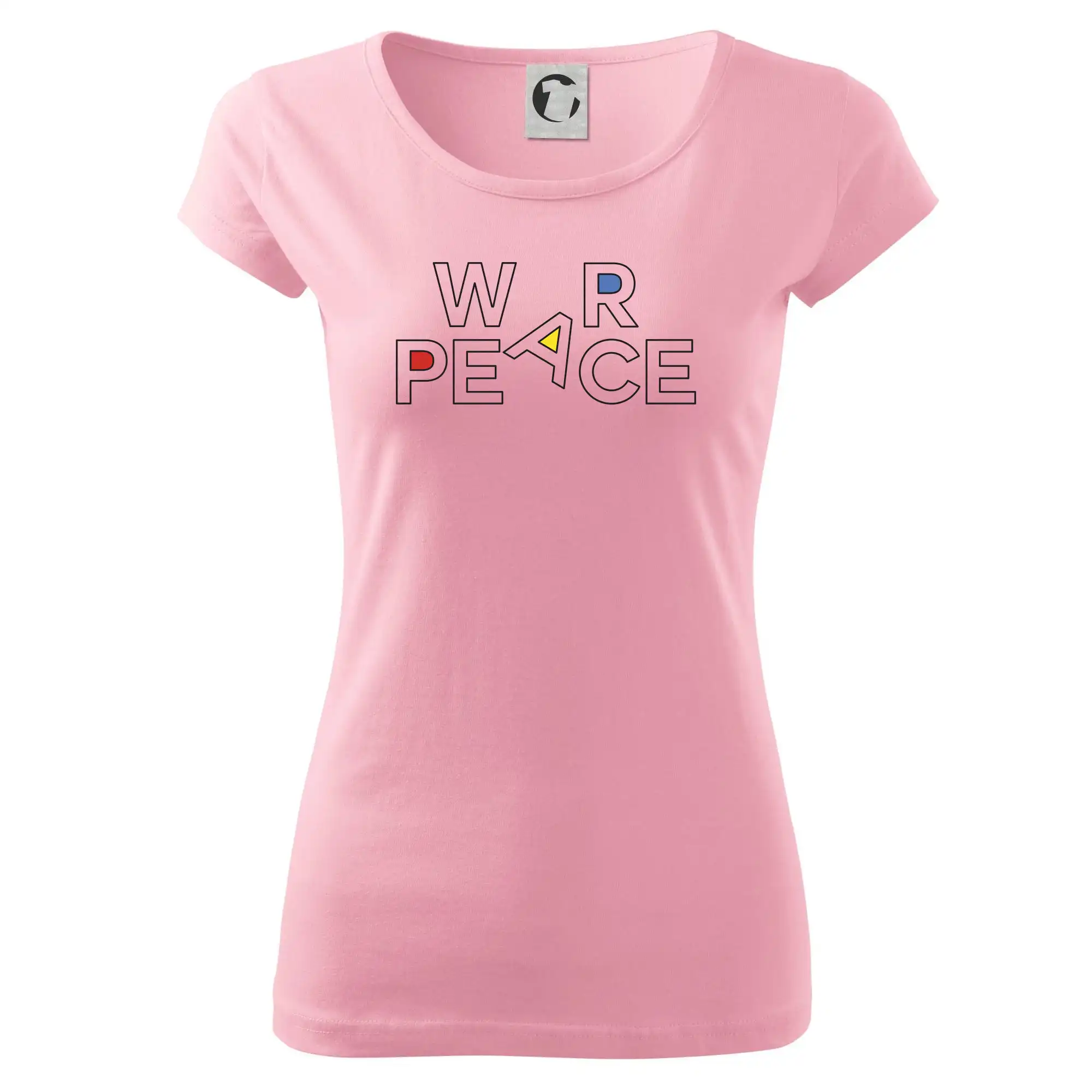 War, peace - barevný nápis