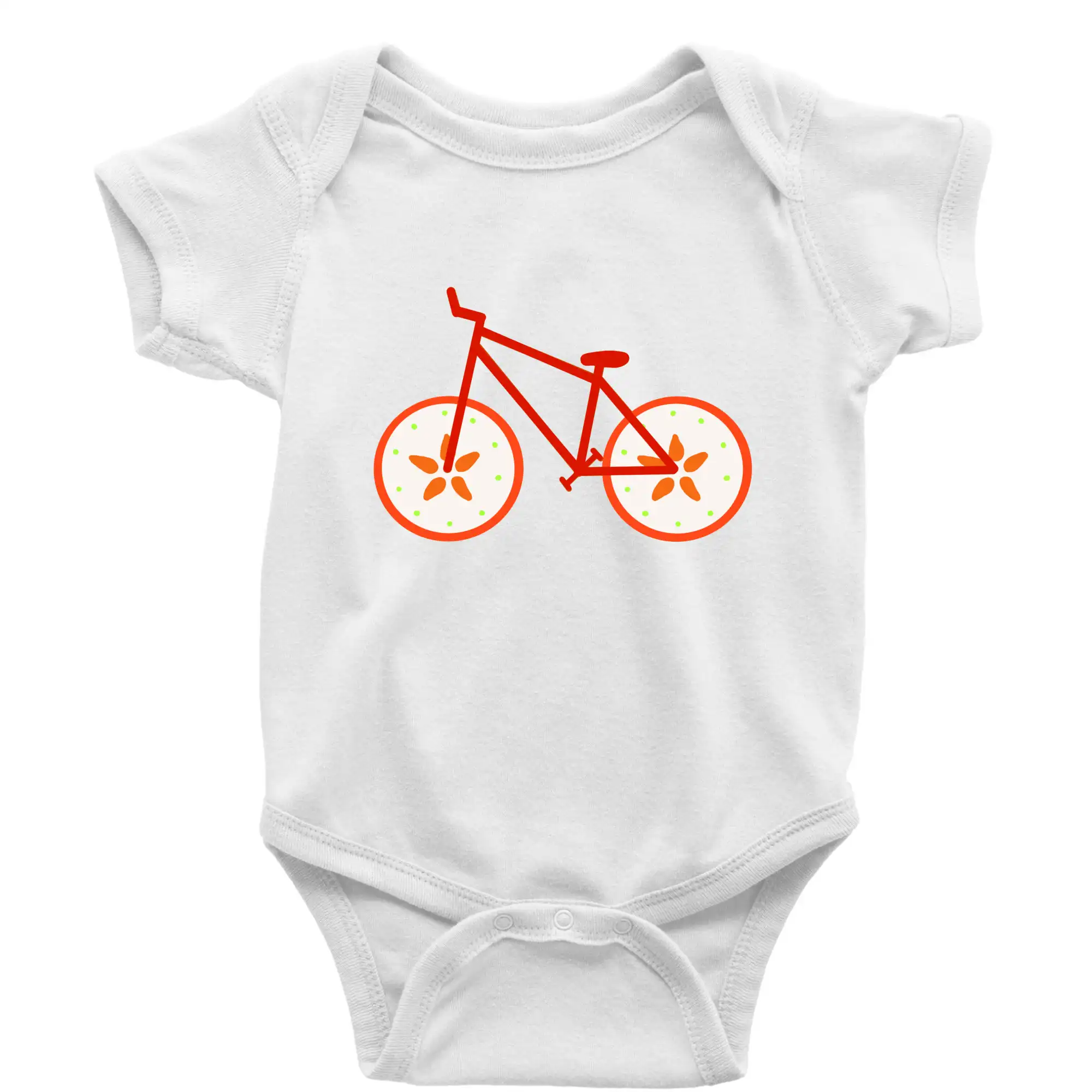 Tričko ako darček pre cyklistu - Bicykel Jablko (Moňas) - Body dojčenské s krátkym rukávom
