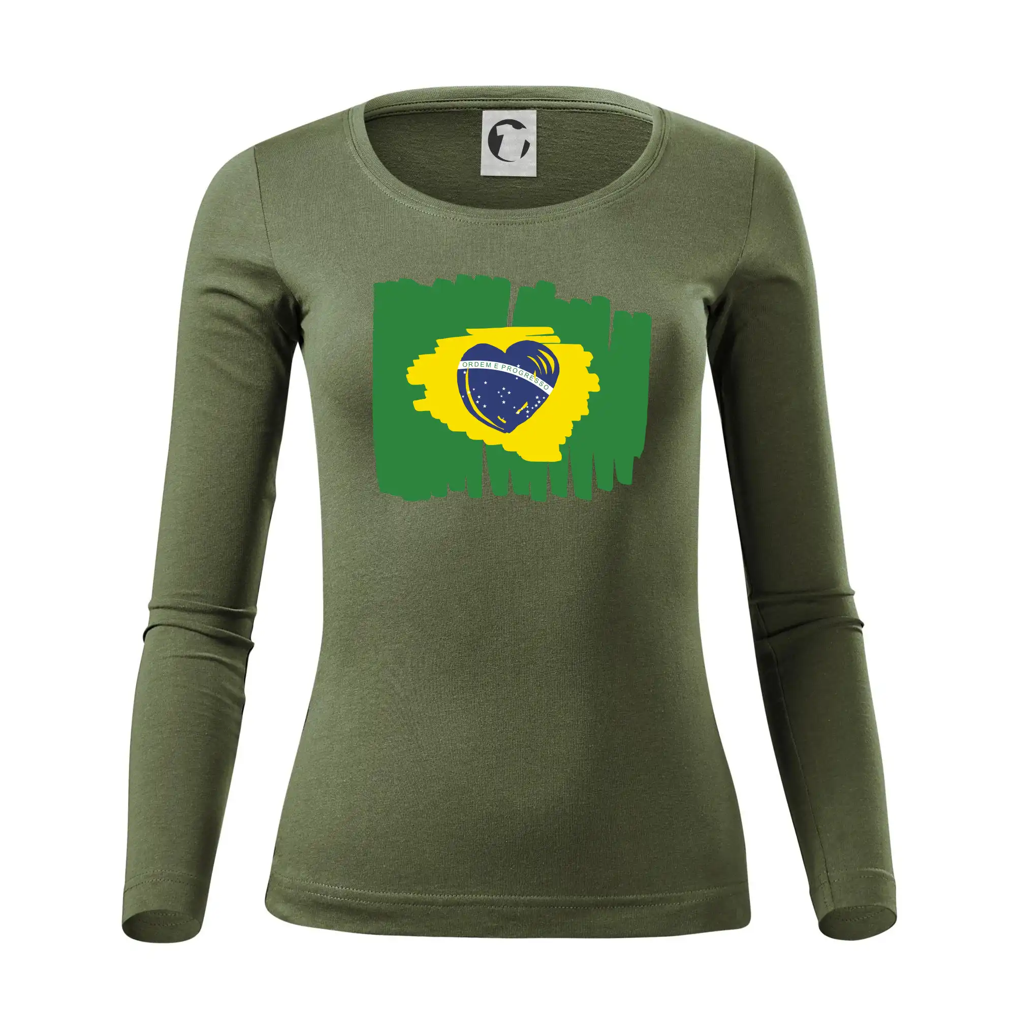 Brazílie vlajka srdce