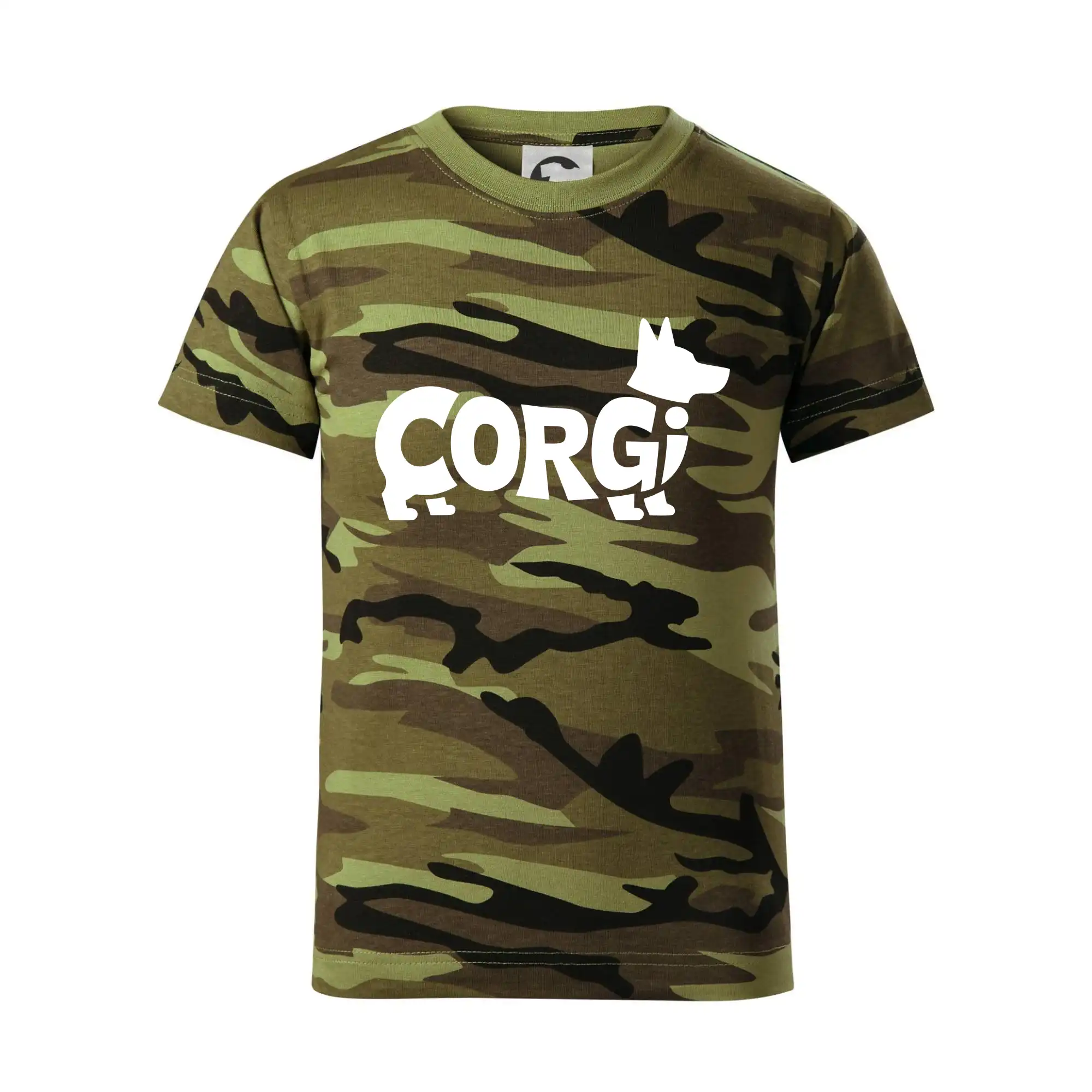 Corgi nápis v těle