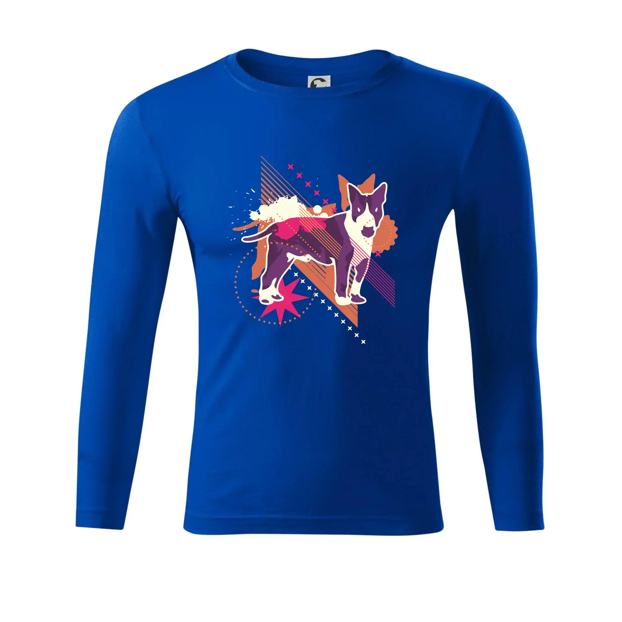 Pes abstrakce fialový