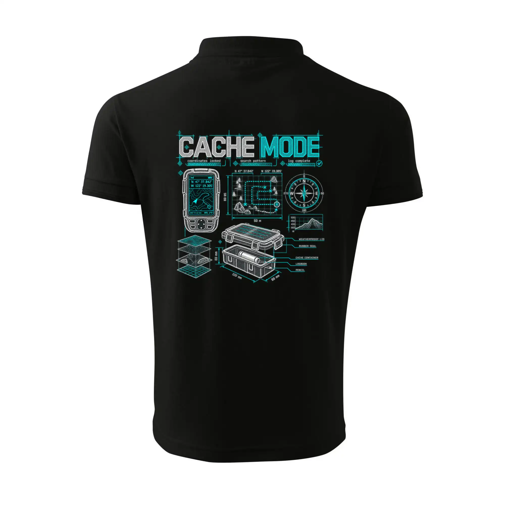 Cache mode technický plán GPS