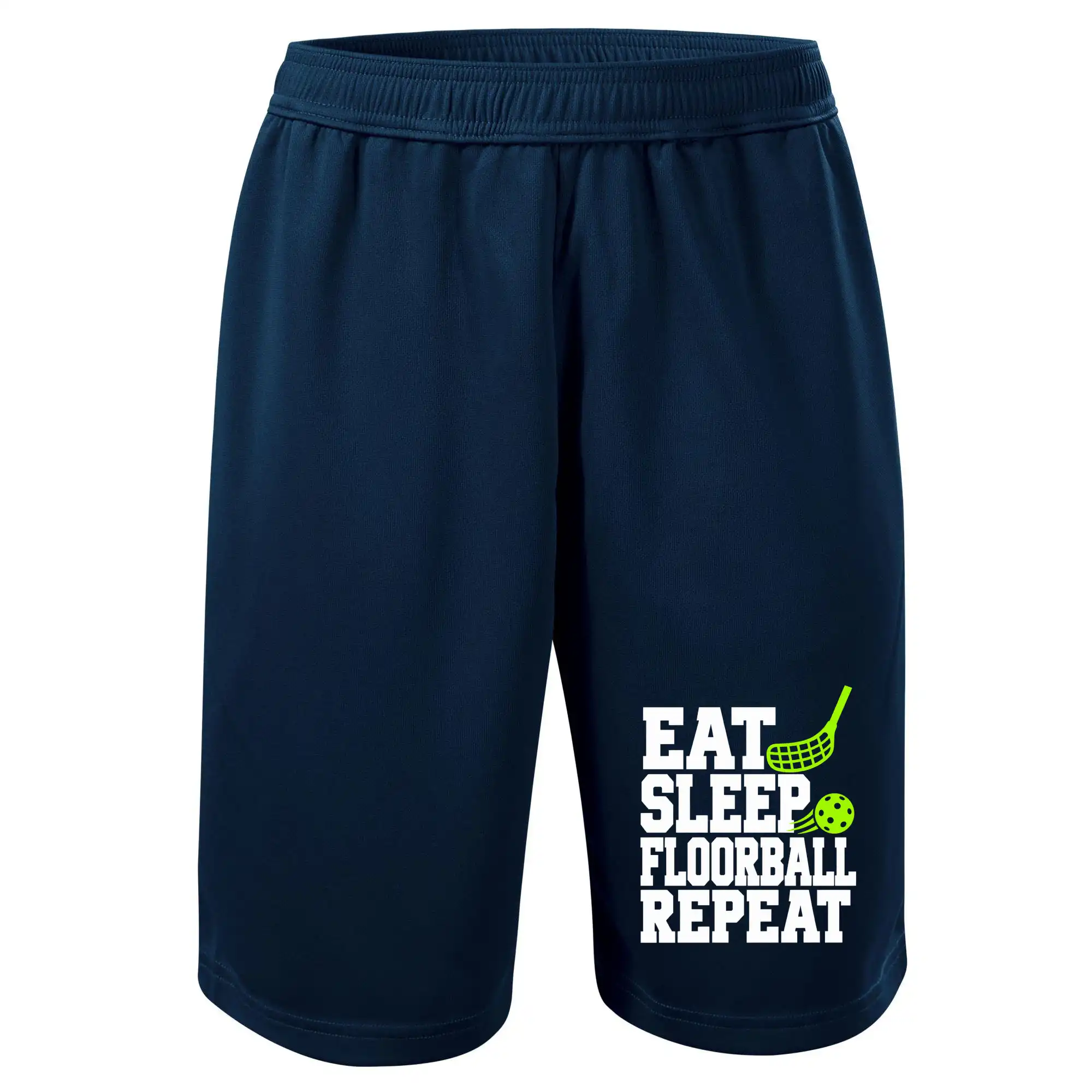 Eat Sleep Floorball Repeat - zelená hokejka