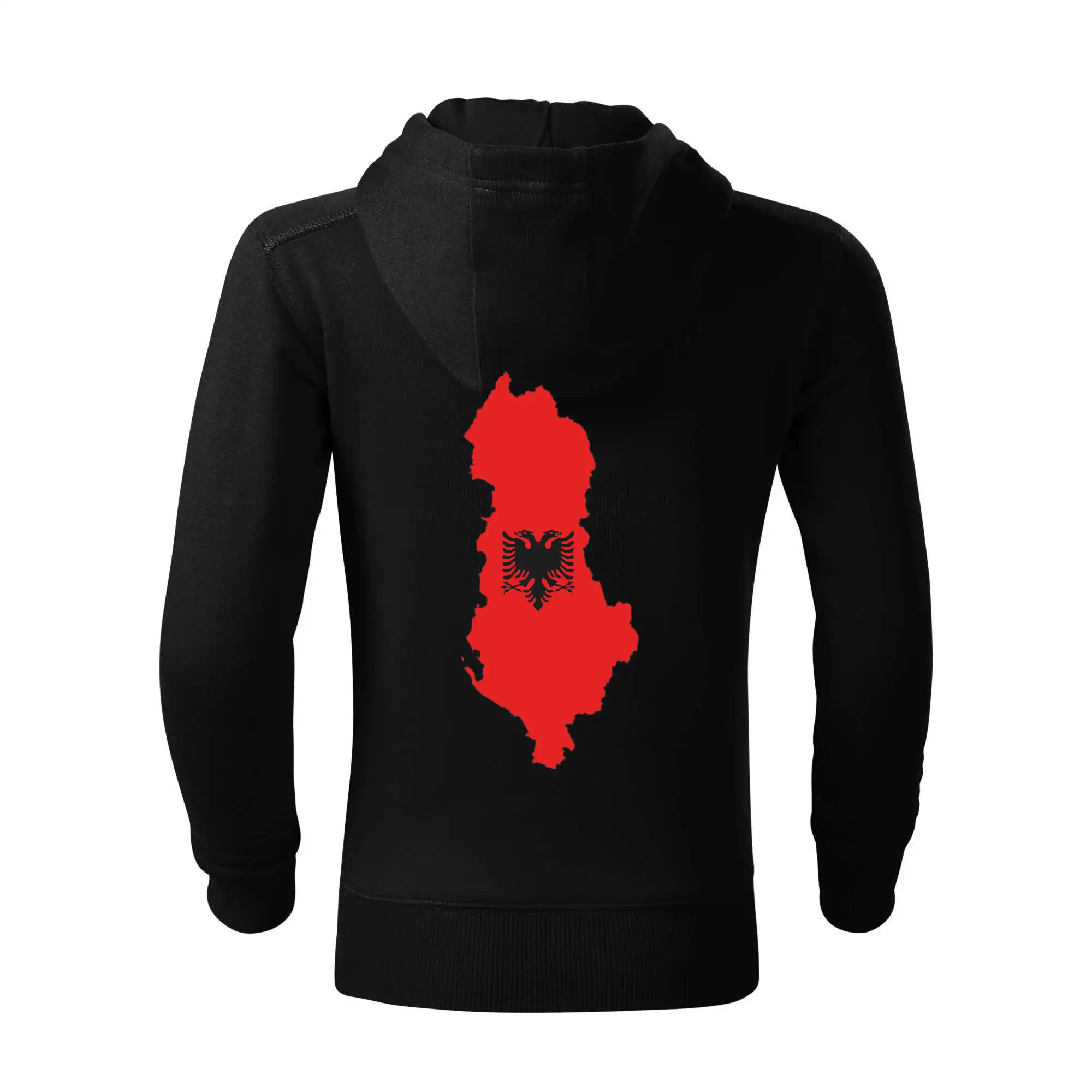 Albánie mapa a znak