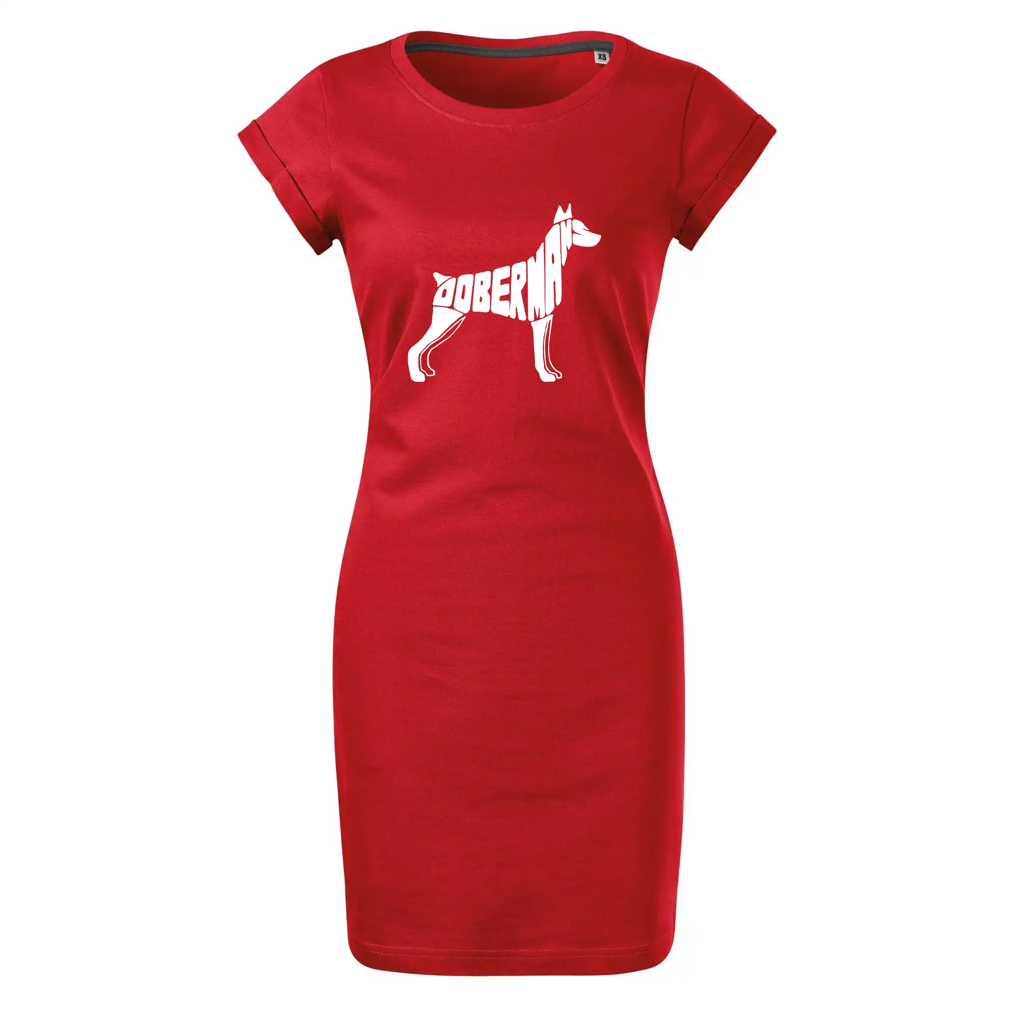 Dobrmans - nápis v tělě