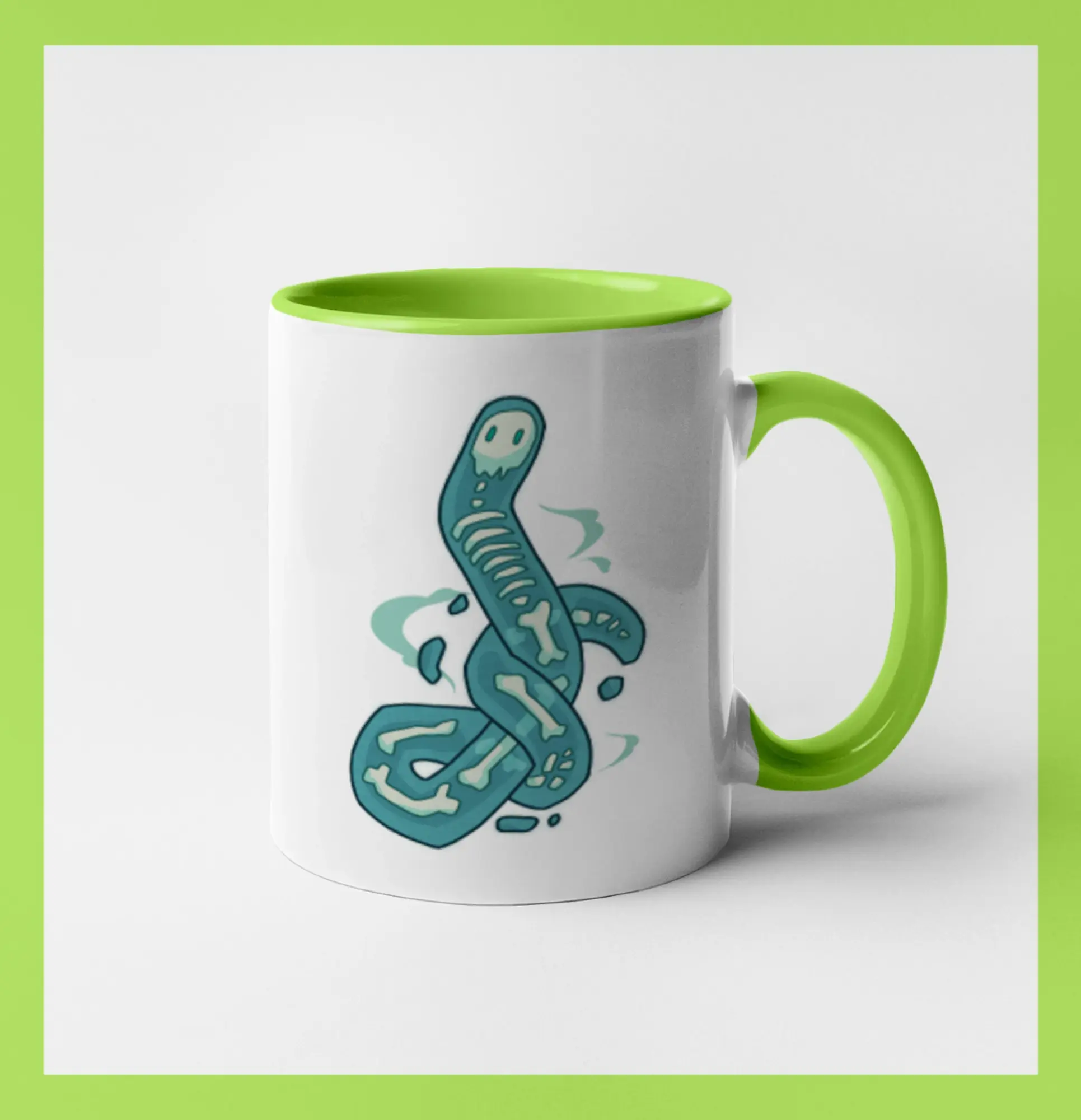 Grafické tričká - Anatomicky korektný duch dážďovky (Alexis Citrine) - Hrnček 