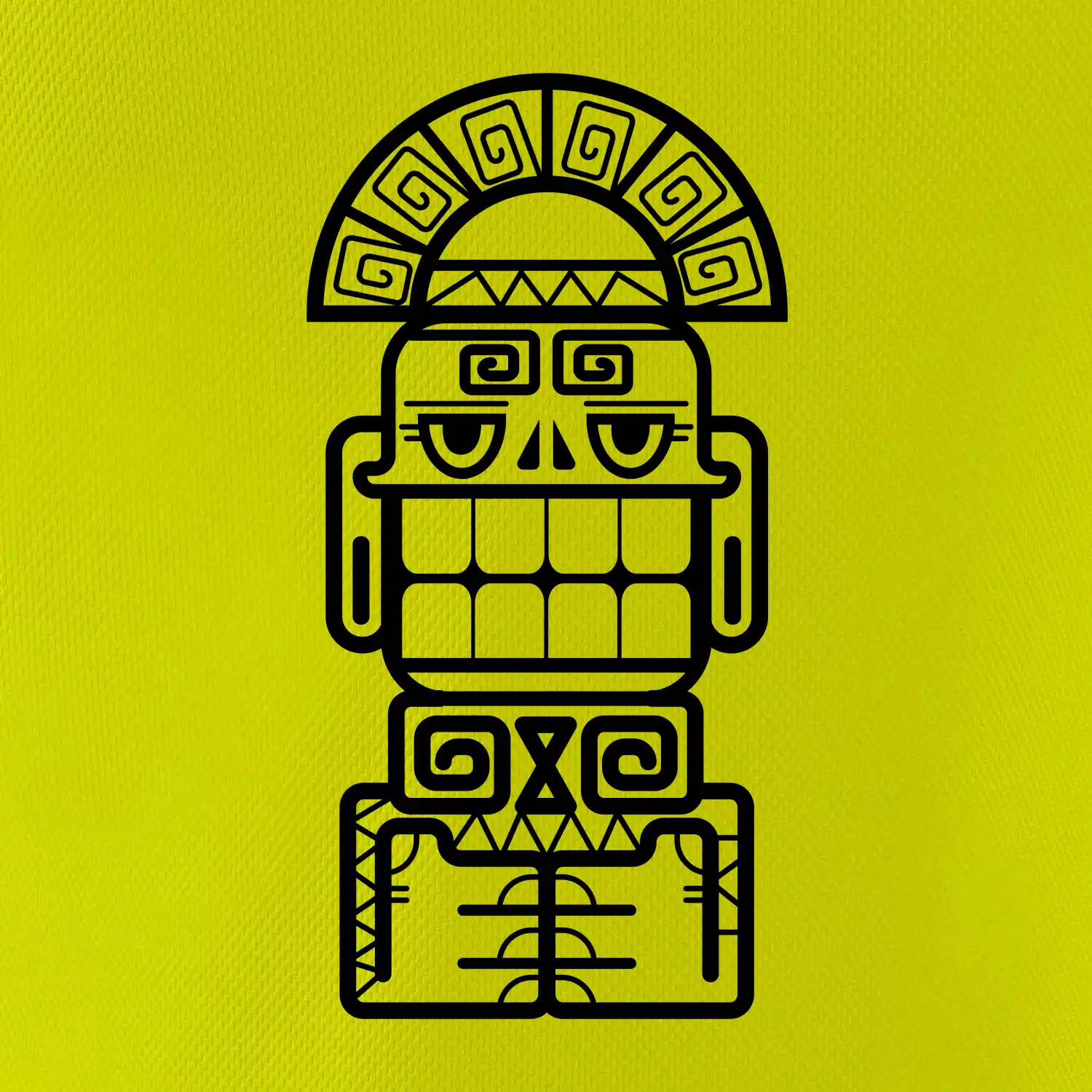 Mayové - socha se zuby