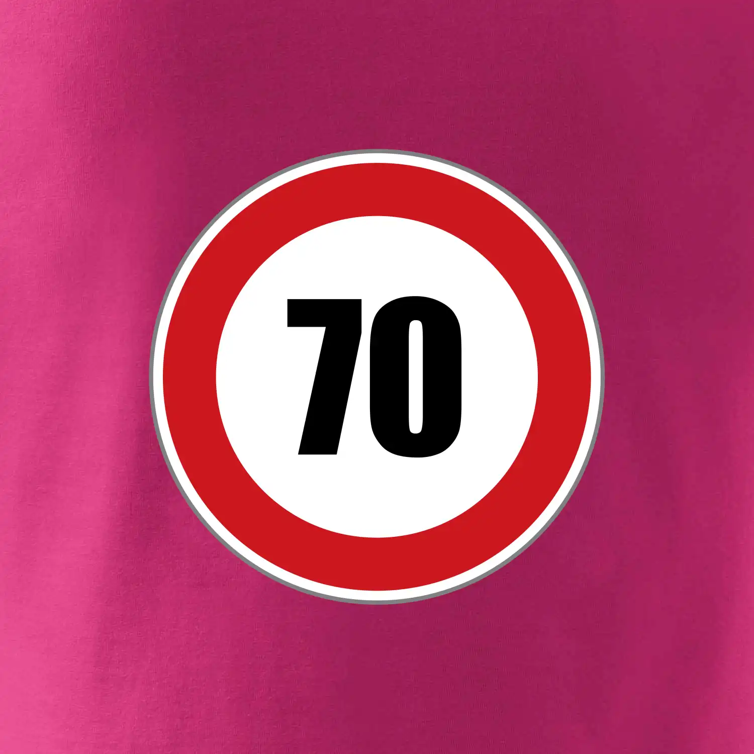 Dopravní značka - omezení rychlosti 70