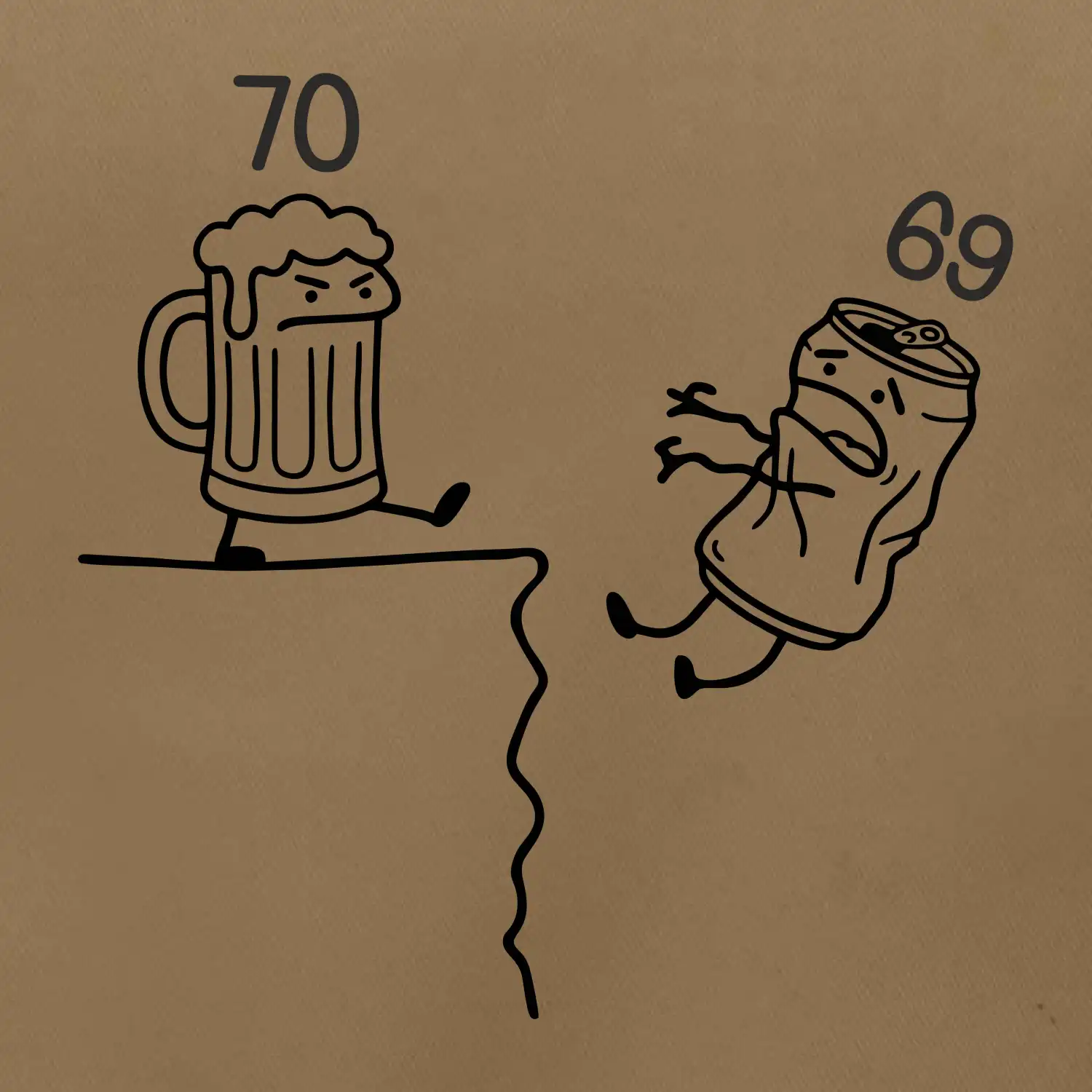 Pivo narozeniny - útes 70let