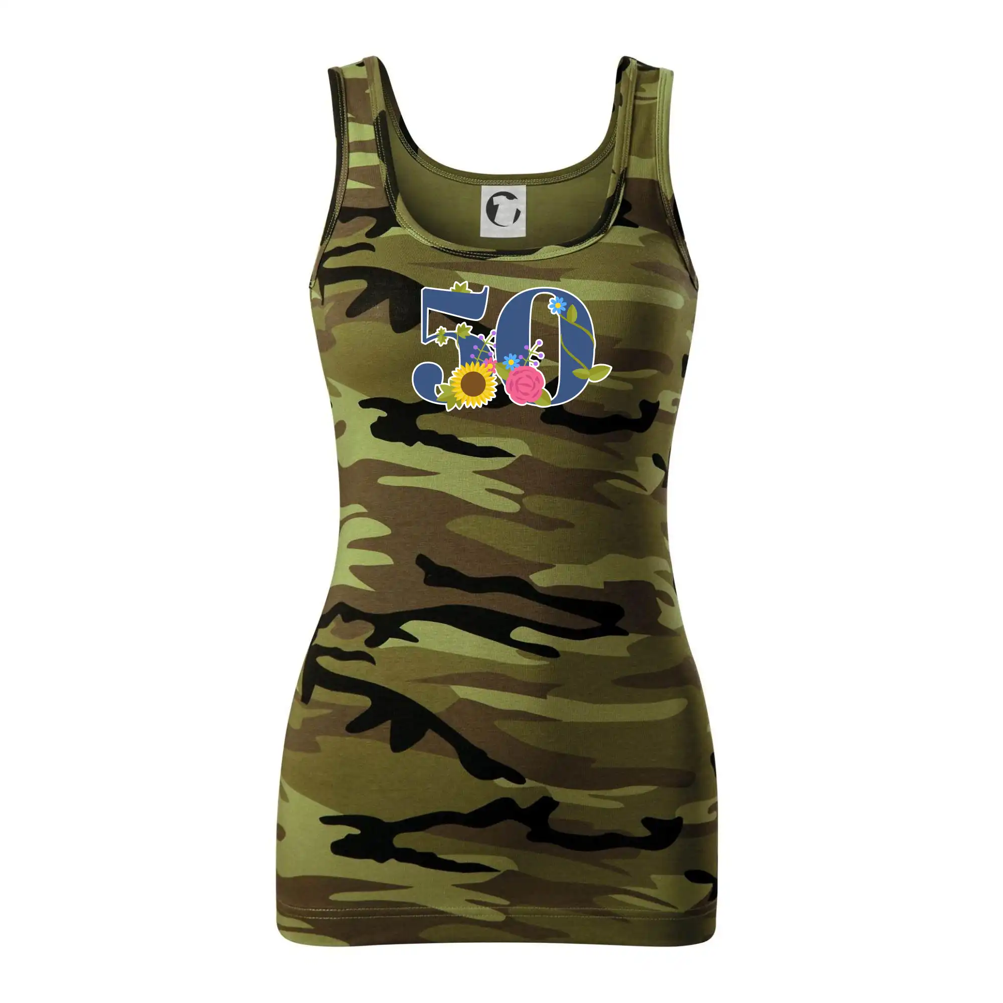 Květinové číslo kreslené - 50