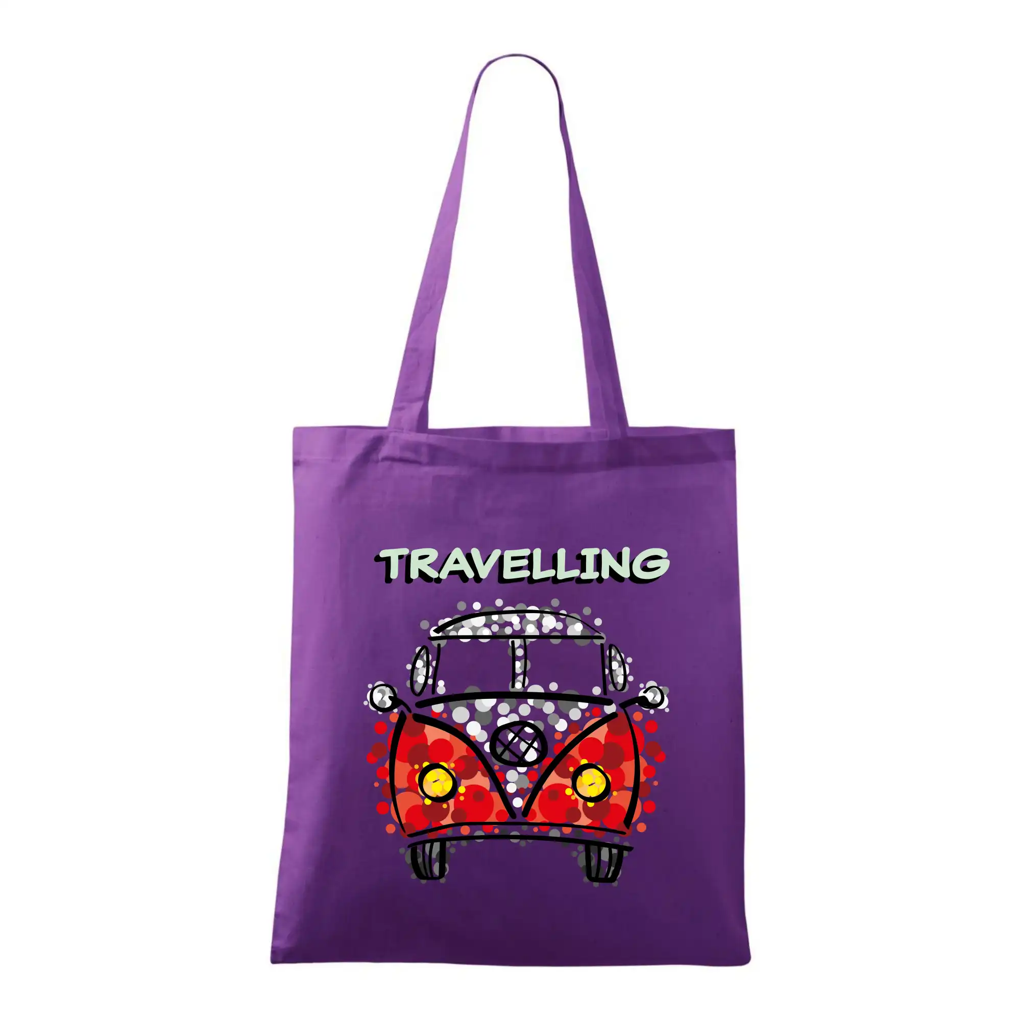 Trička na kempovanie - Traveling kreslené auto (lulu_art) - Taška bavlnená