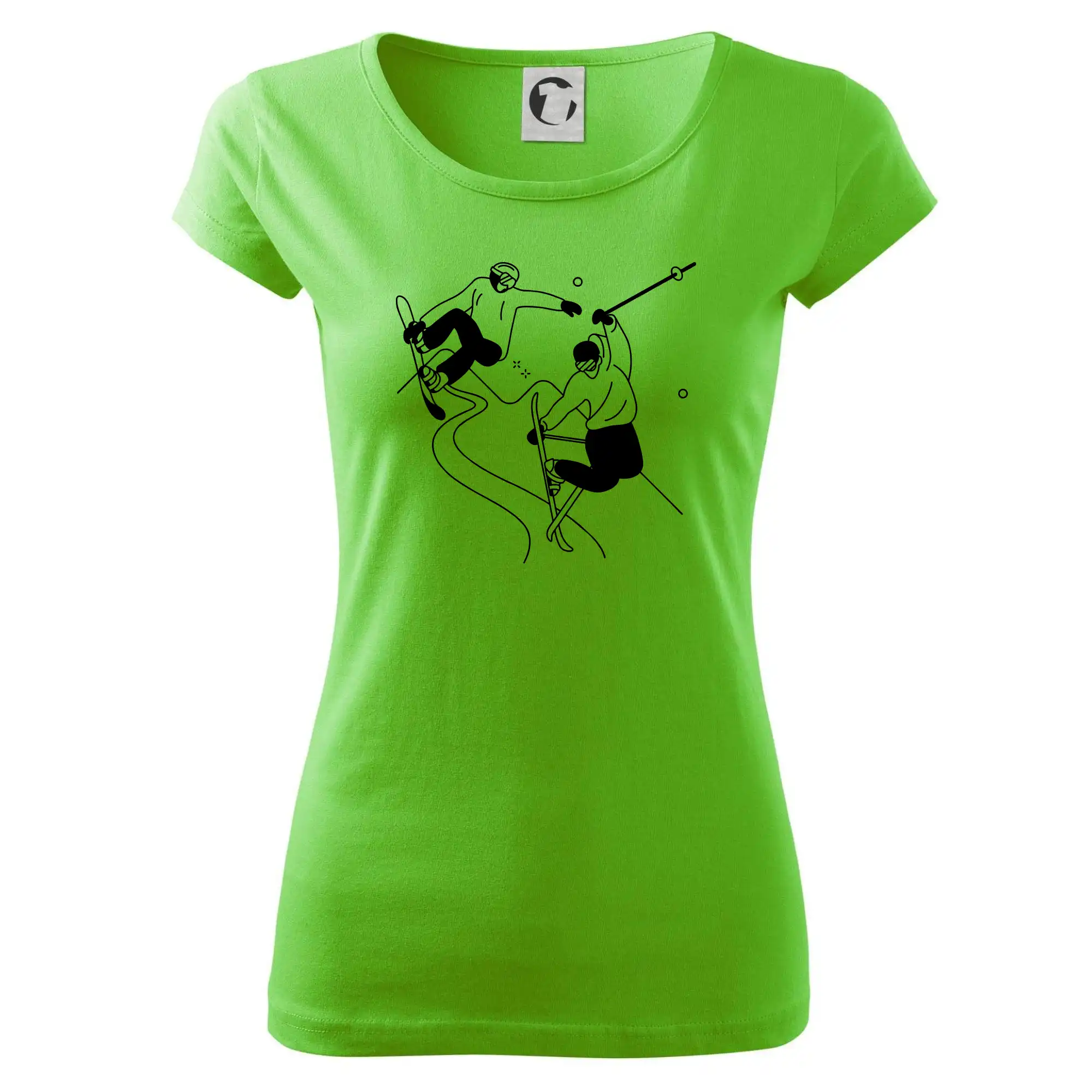 Lyžovaní - kresleny obrázek