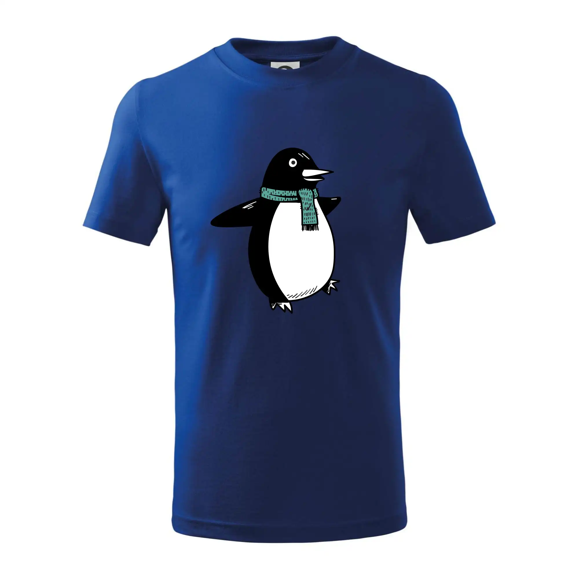 Tučňák se zelenou šálou