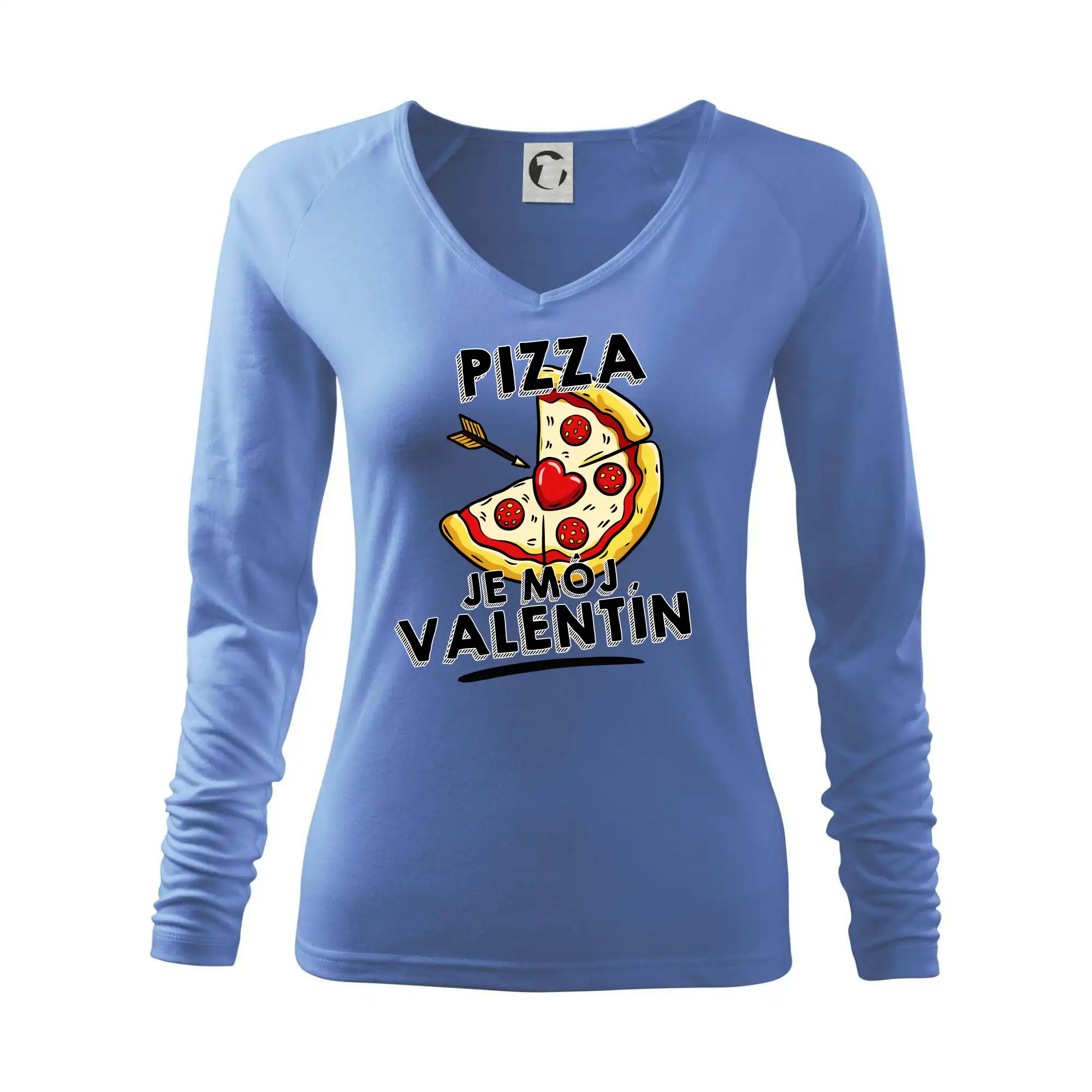 Tričká pre zamilovaných - Pizza je môj Valentín - Tričko dámske Elegance