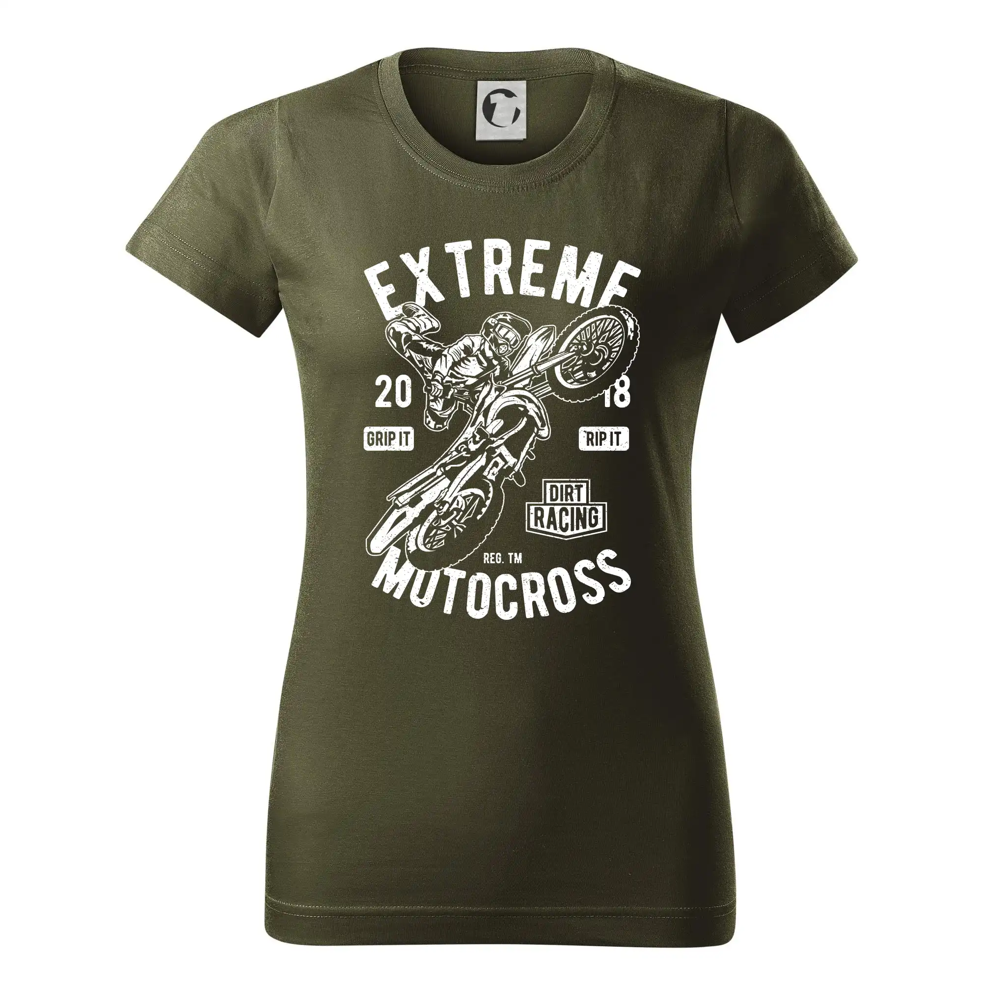 Motocross tričká - Extreme Motocross - Dámske tričko basic - ľahko voľnejšie a dlhšie