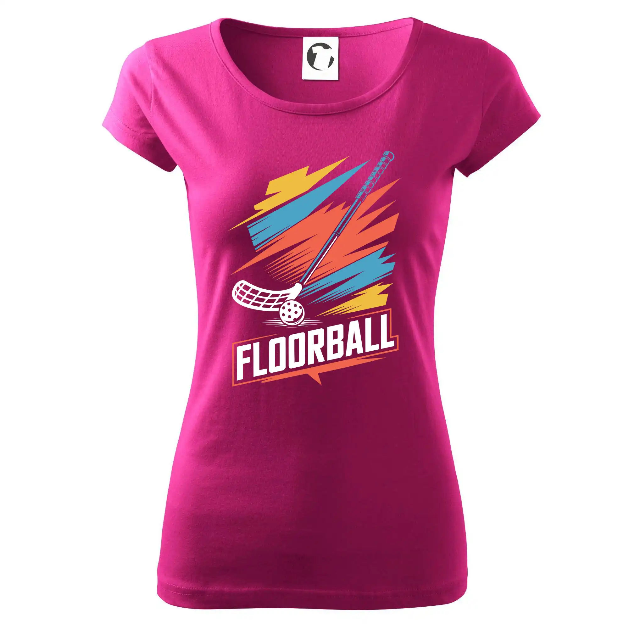 Florbalové tričká - Floorball - farby a hokejka - Dámske tričko Pure