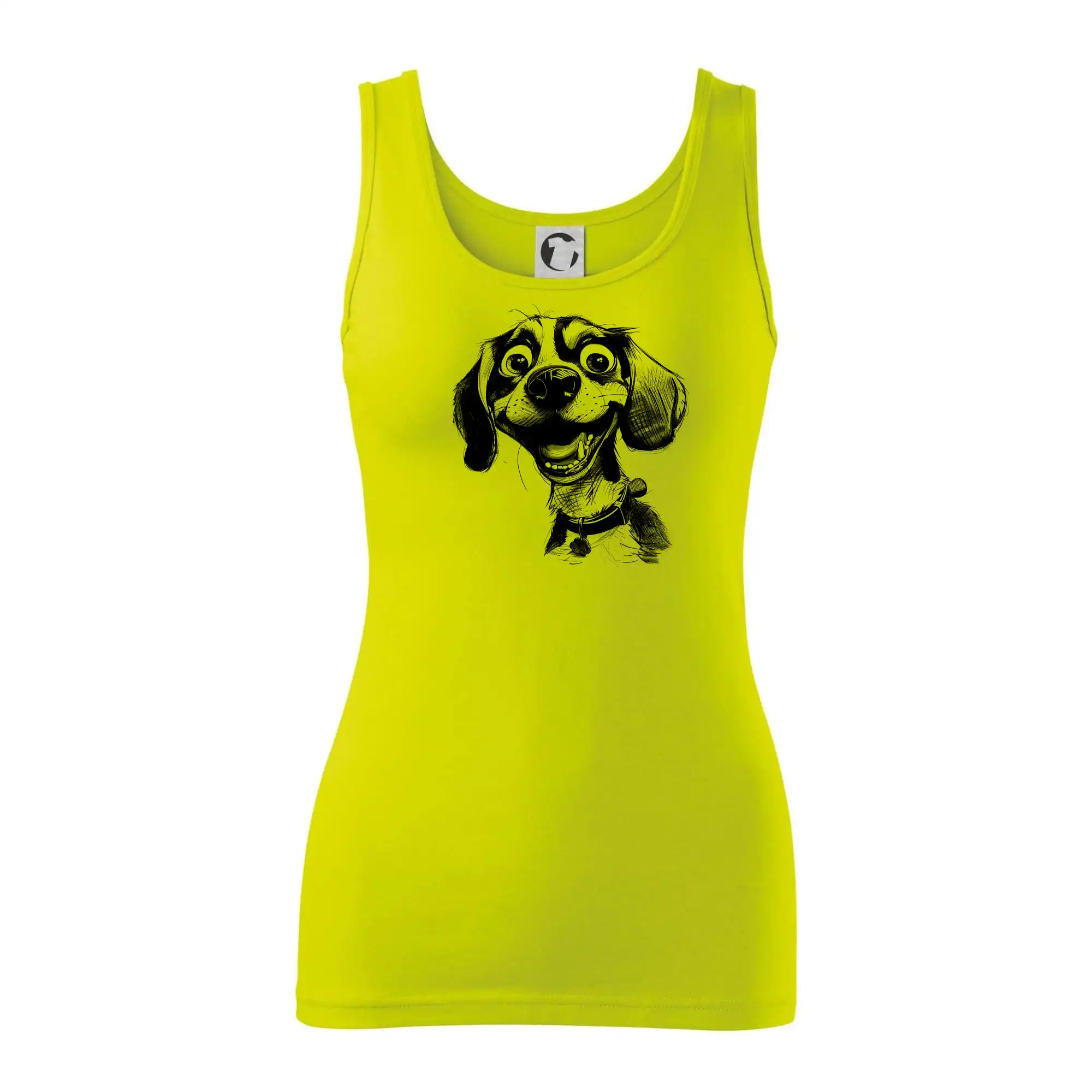 Černobílá karikatura bígl