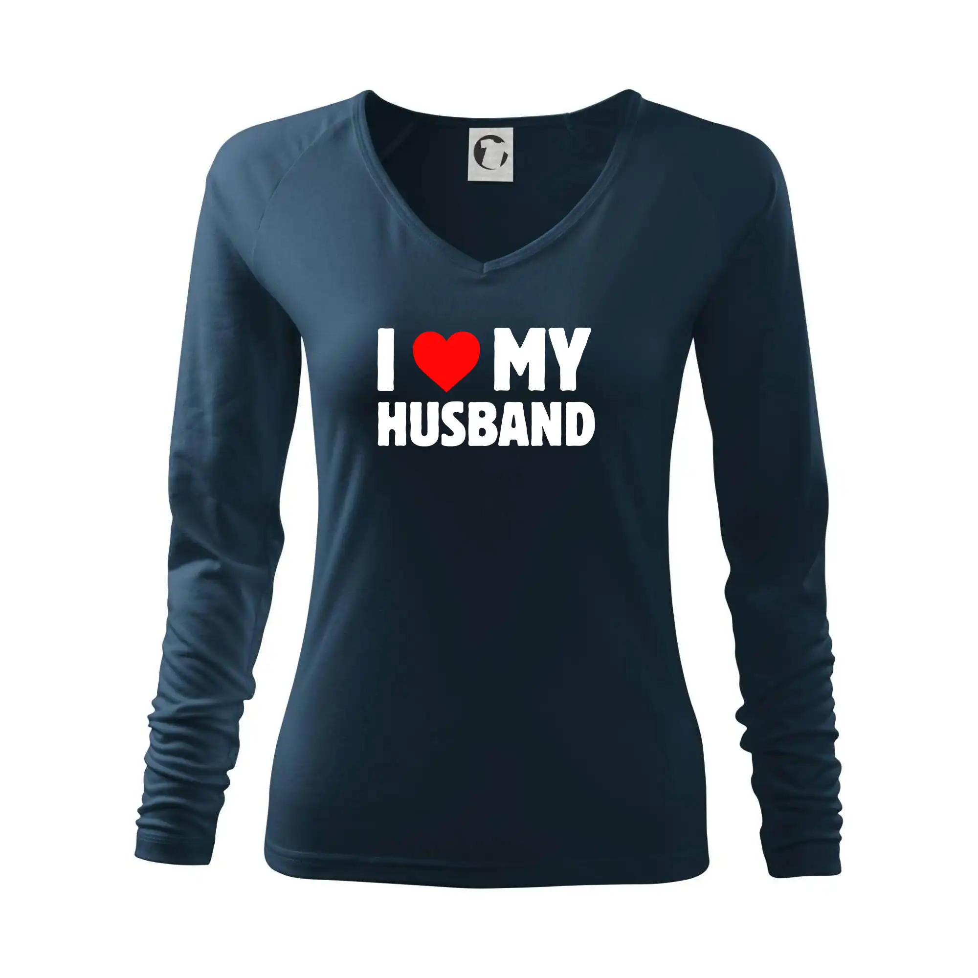 Tričká pre zamilovaných - I love my husband - Tričko dámske Elegance