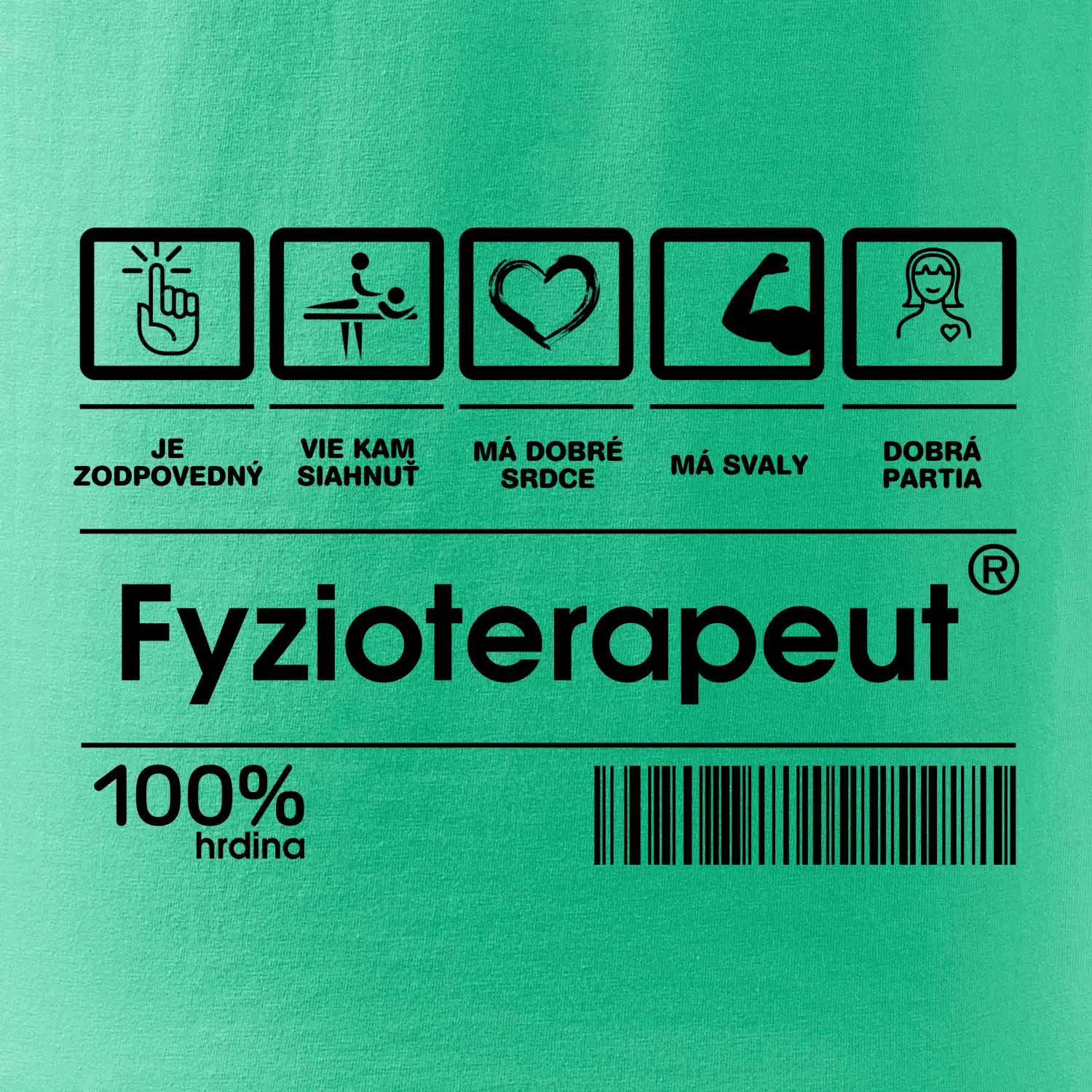 Čiarový kód fyzioterapeut