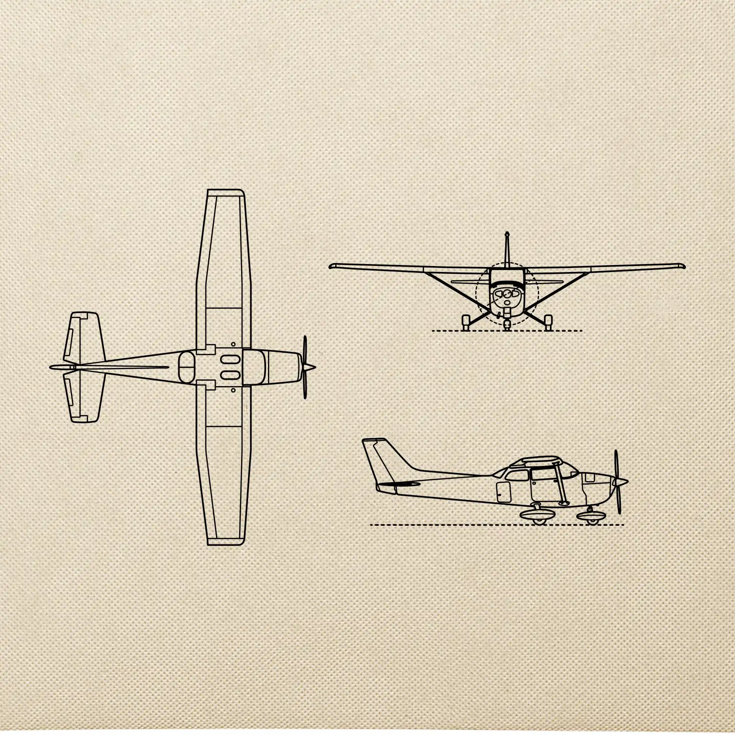 Obrys Cessna 172 Skyhawk