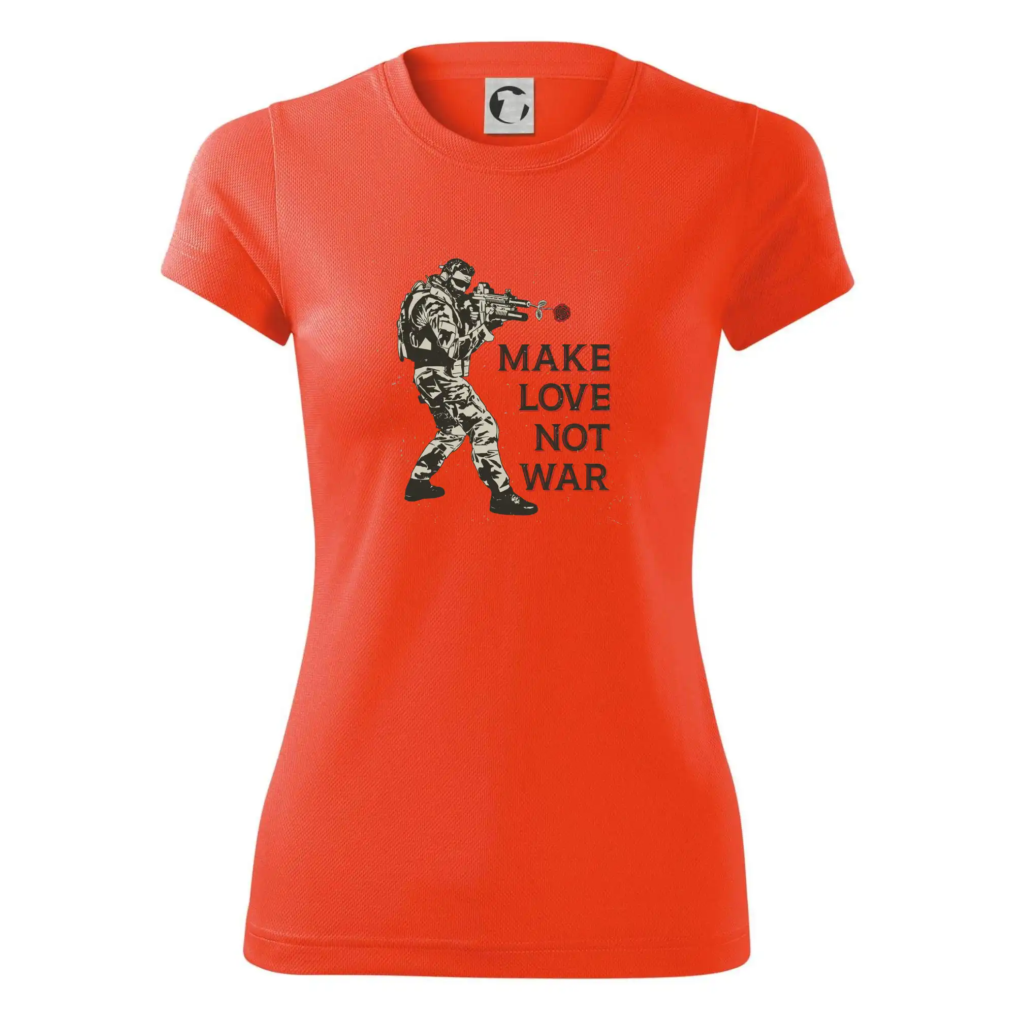 Růže ve zbrani, make love not war