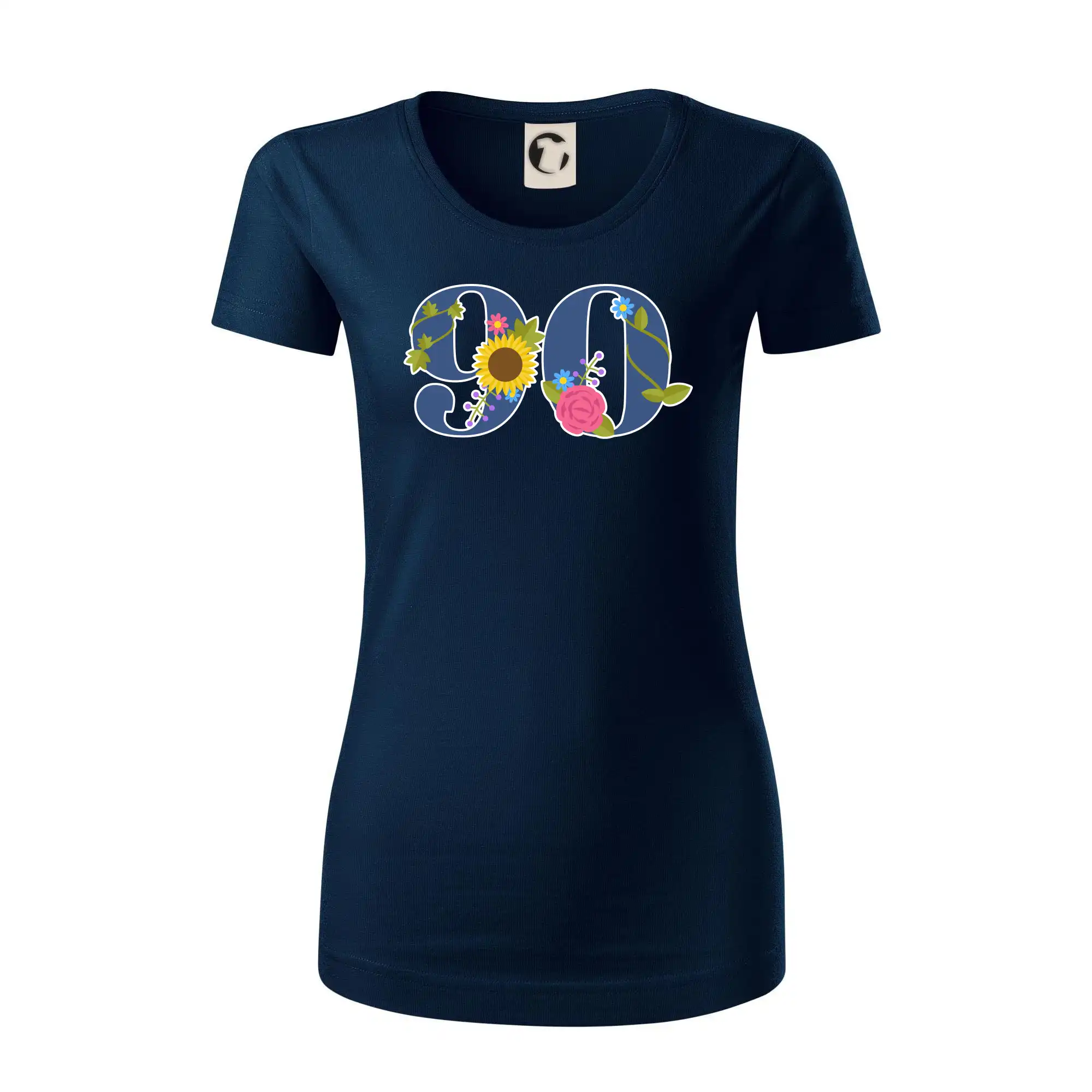 Květinové číslo kreslené - 90