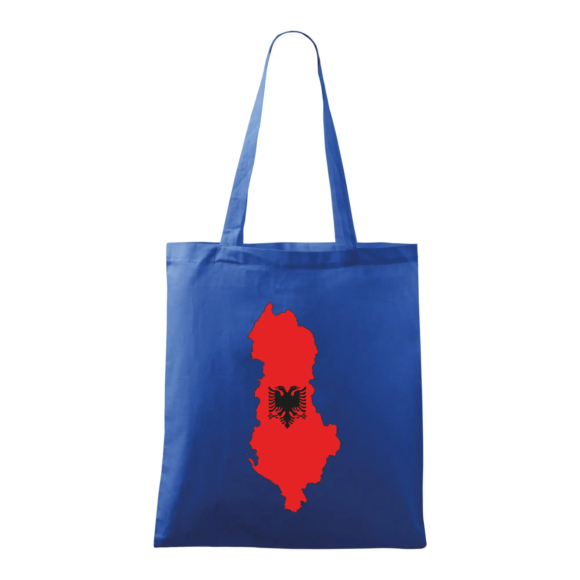 Albánie mapa a znak