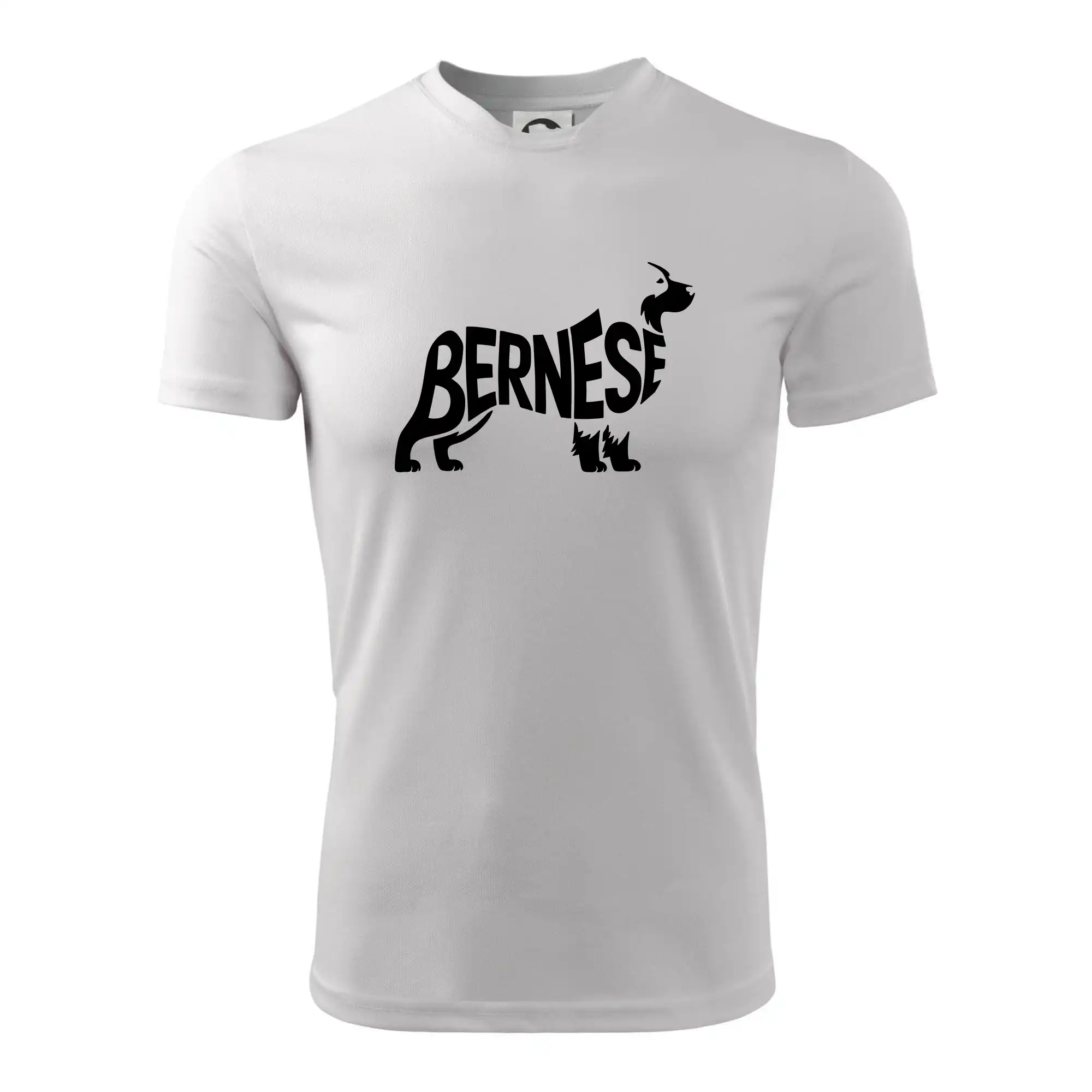 Bernese Mountain Dog nápis v těle