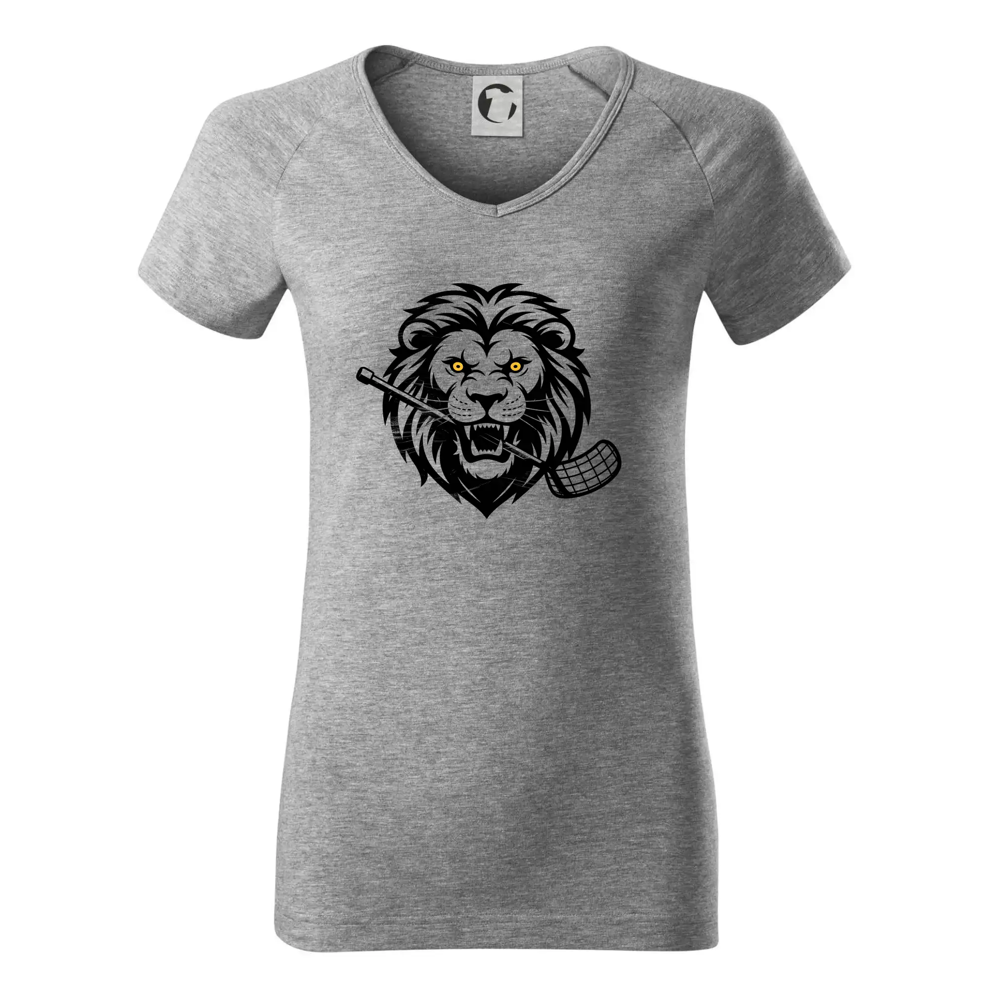 Floorball - Lev s hokejkou v tlamě