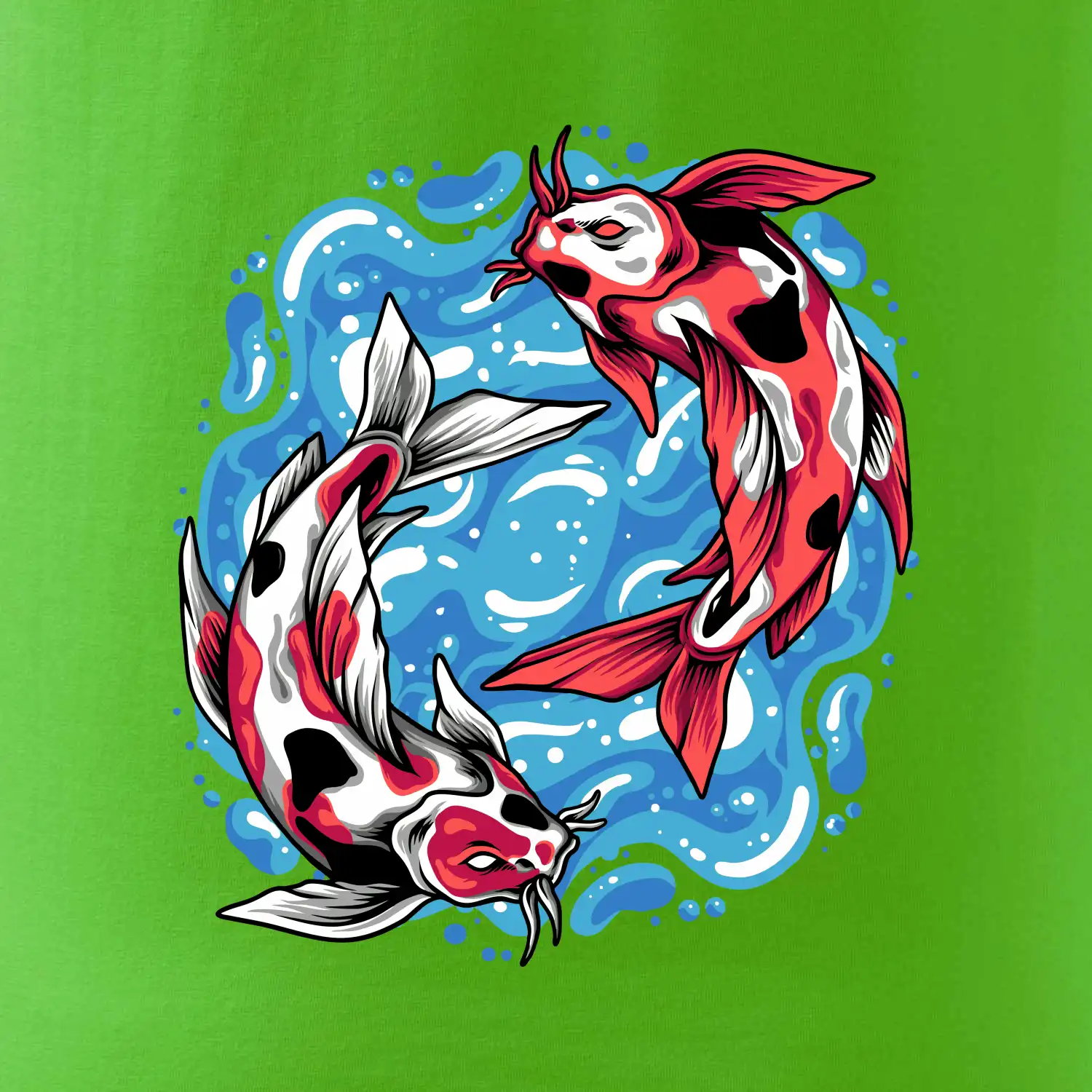 Yin & Yang Koi kapr - červený