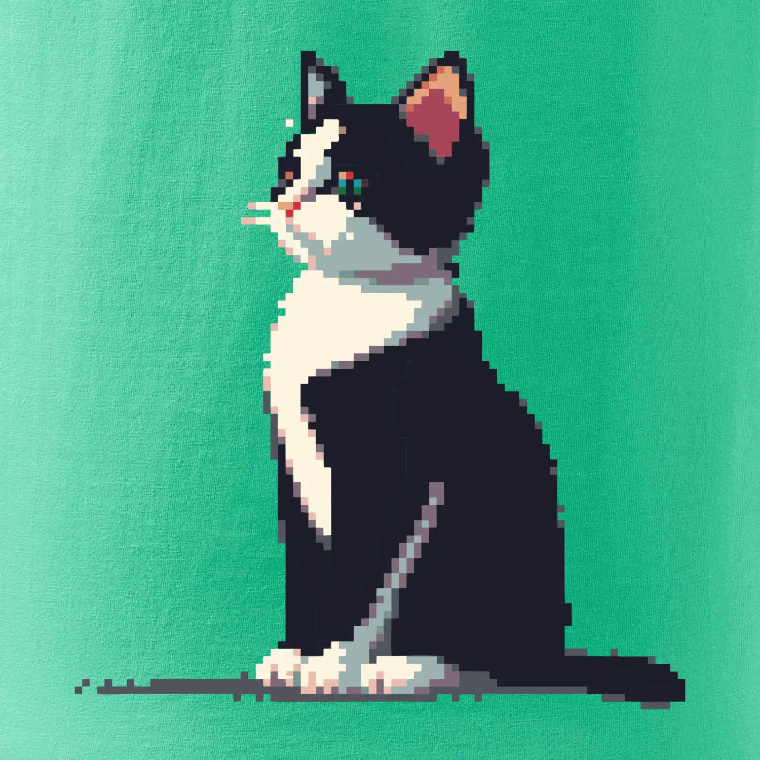 Mourovatá kočka pixel