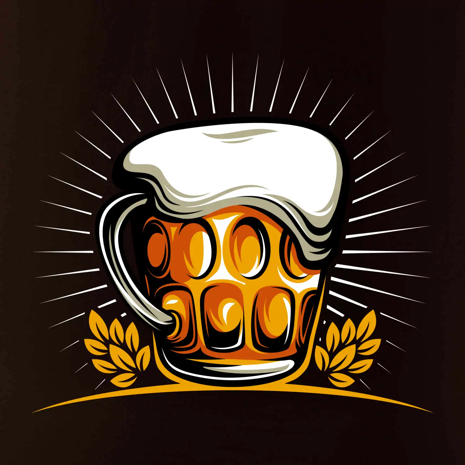 Beer půllitr plný