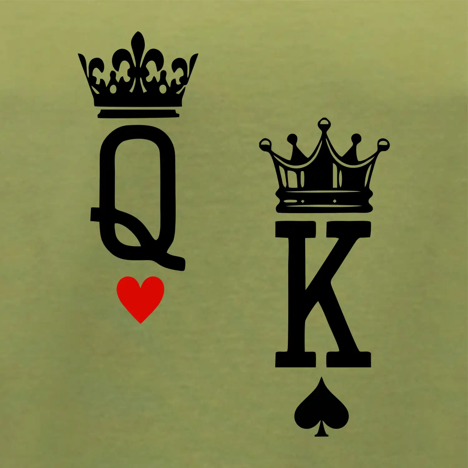 King & Queen logo na prso