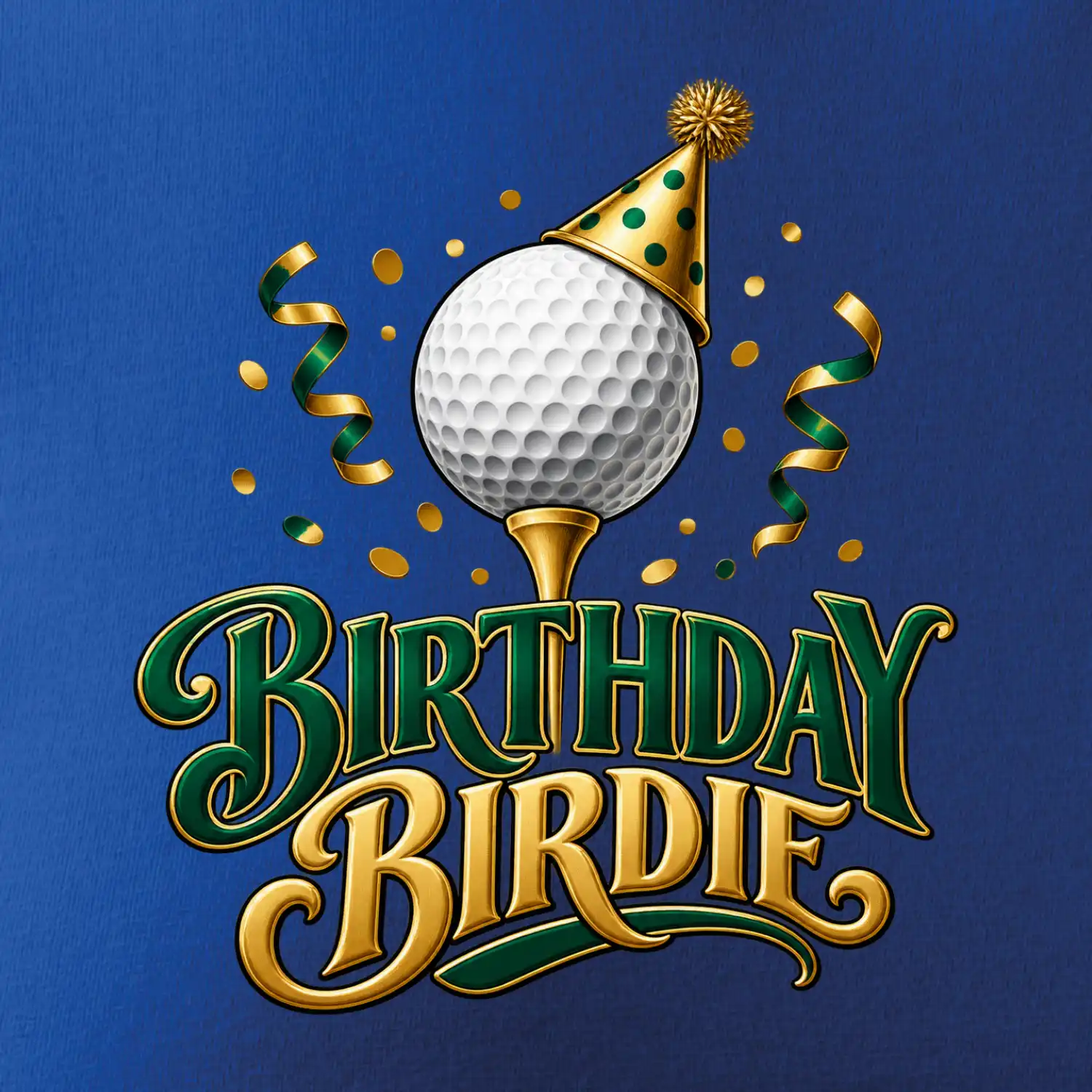 Narozeninové birdie s golfovým míčkem