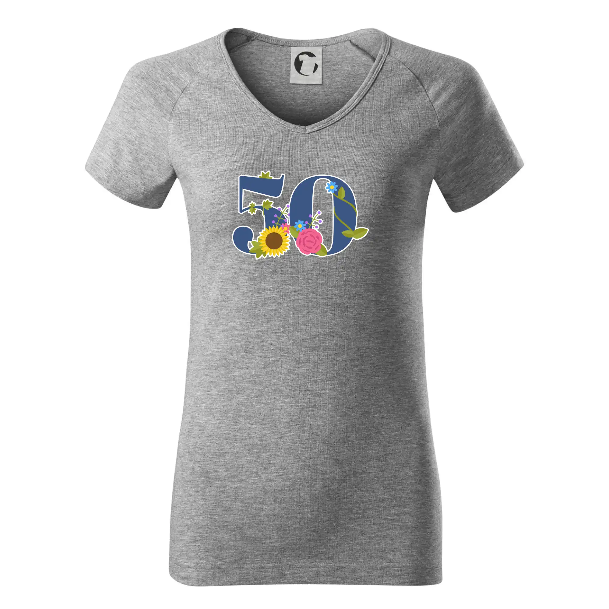 Květinové číslo kreslené - 50