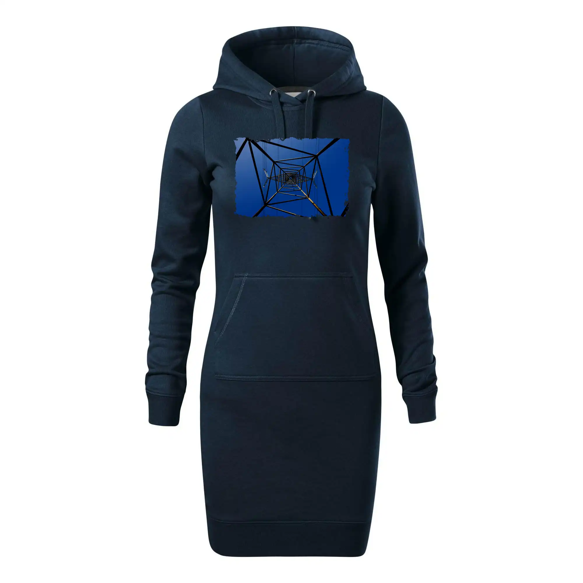 Stožár vysokého napětí zespodu