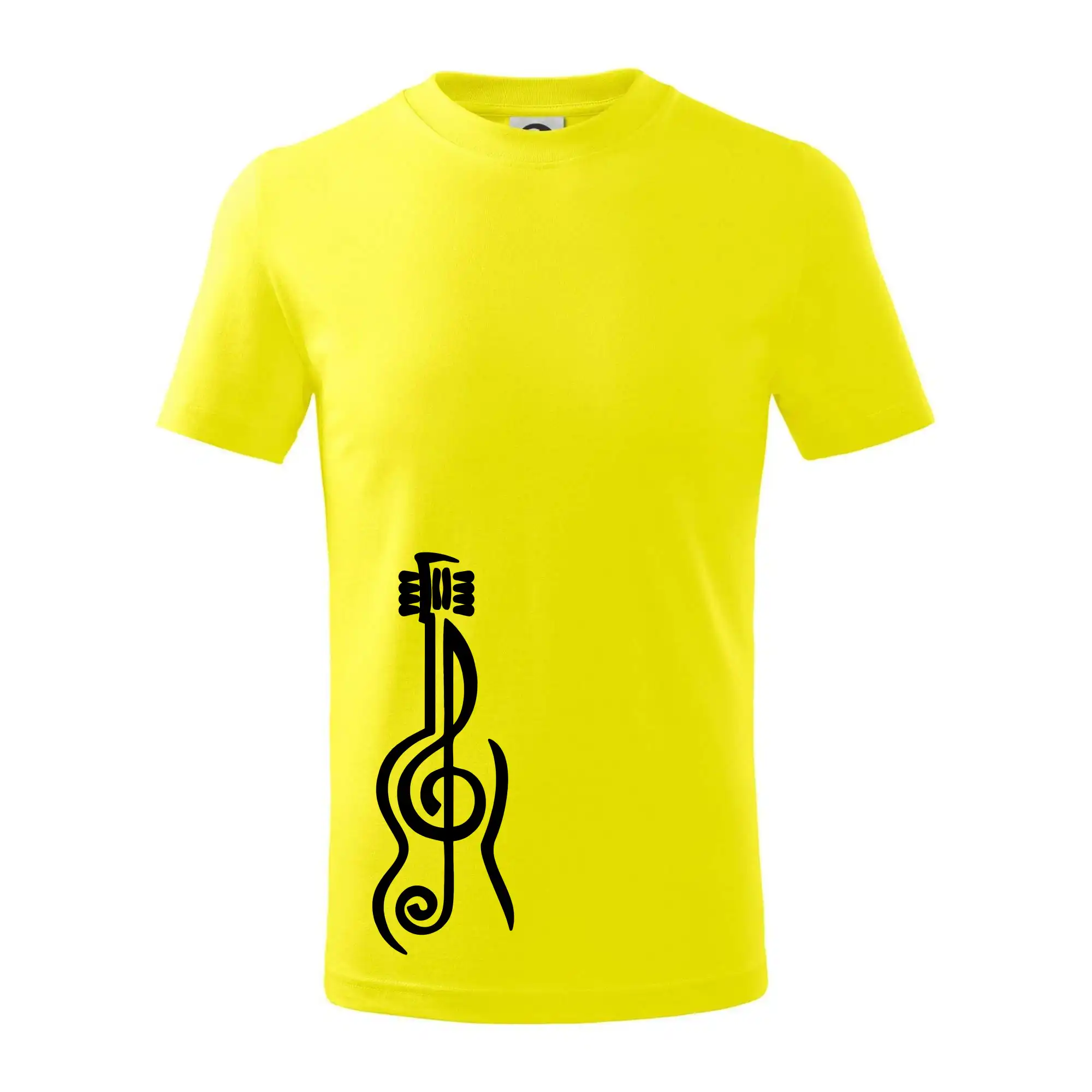 Husľový kľúč gitara - Tričko detské bavlnené