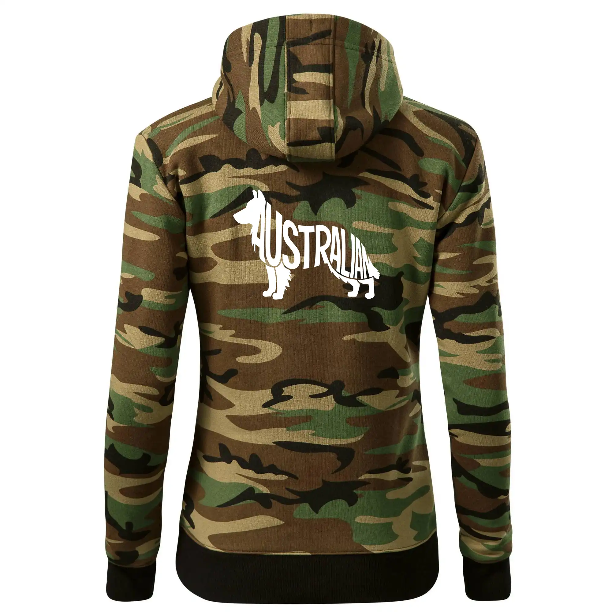 Australský Ovčák - nápis v těle