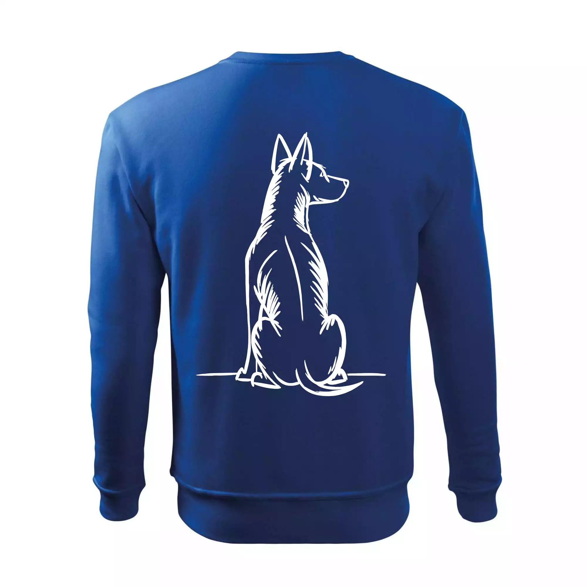 Pes kreslený zezadu