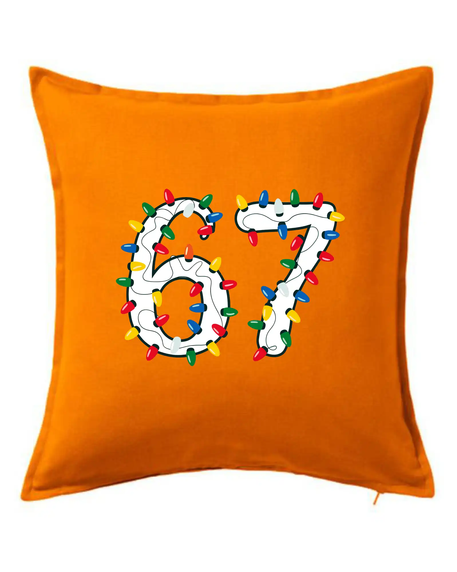 Ostatné nápisy - 67 vianočné osvetlenie - Vankúš 50x50
