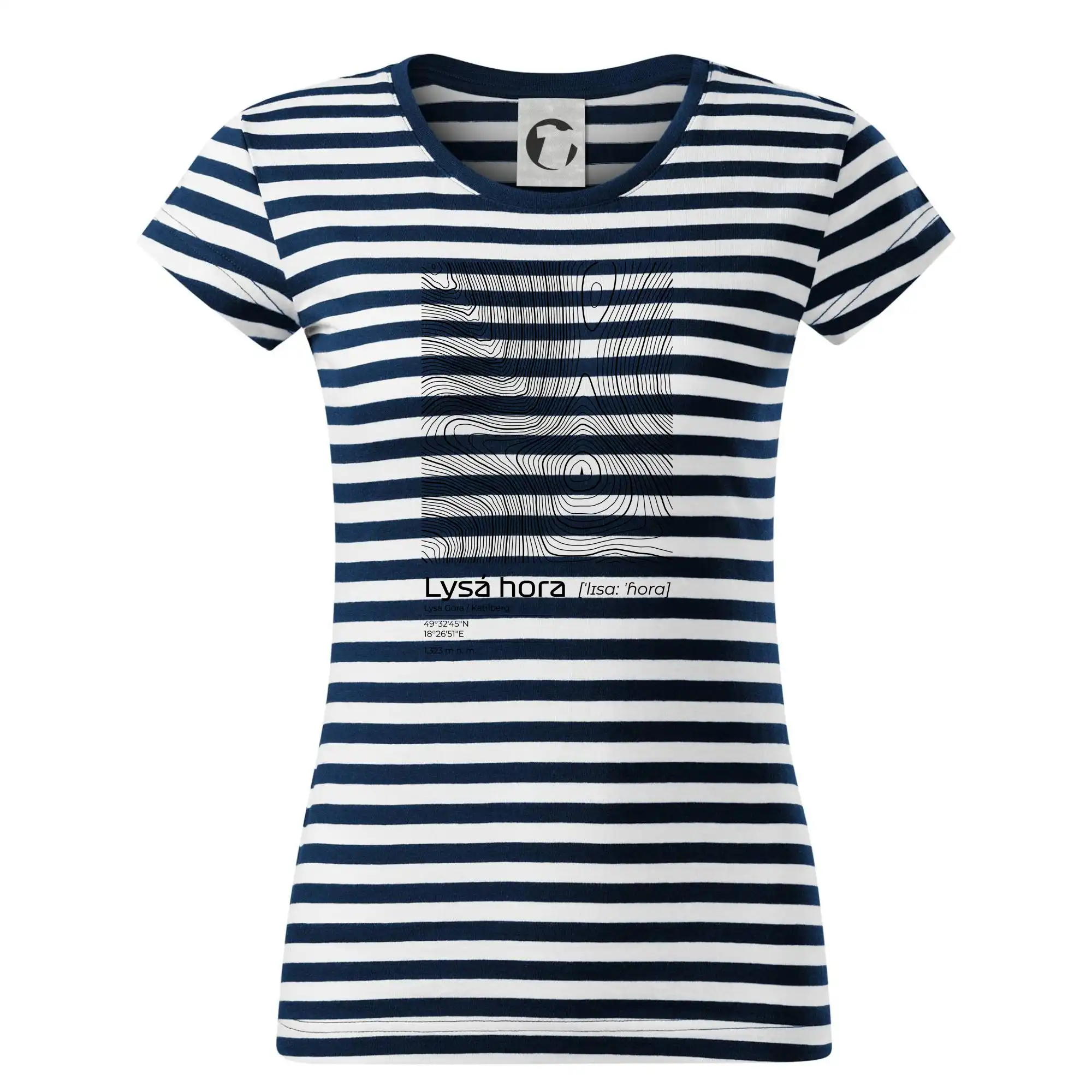 Lysá hora - vrstevnice v obdélníku