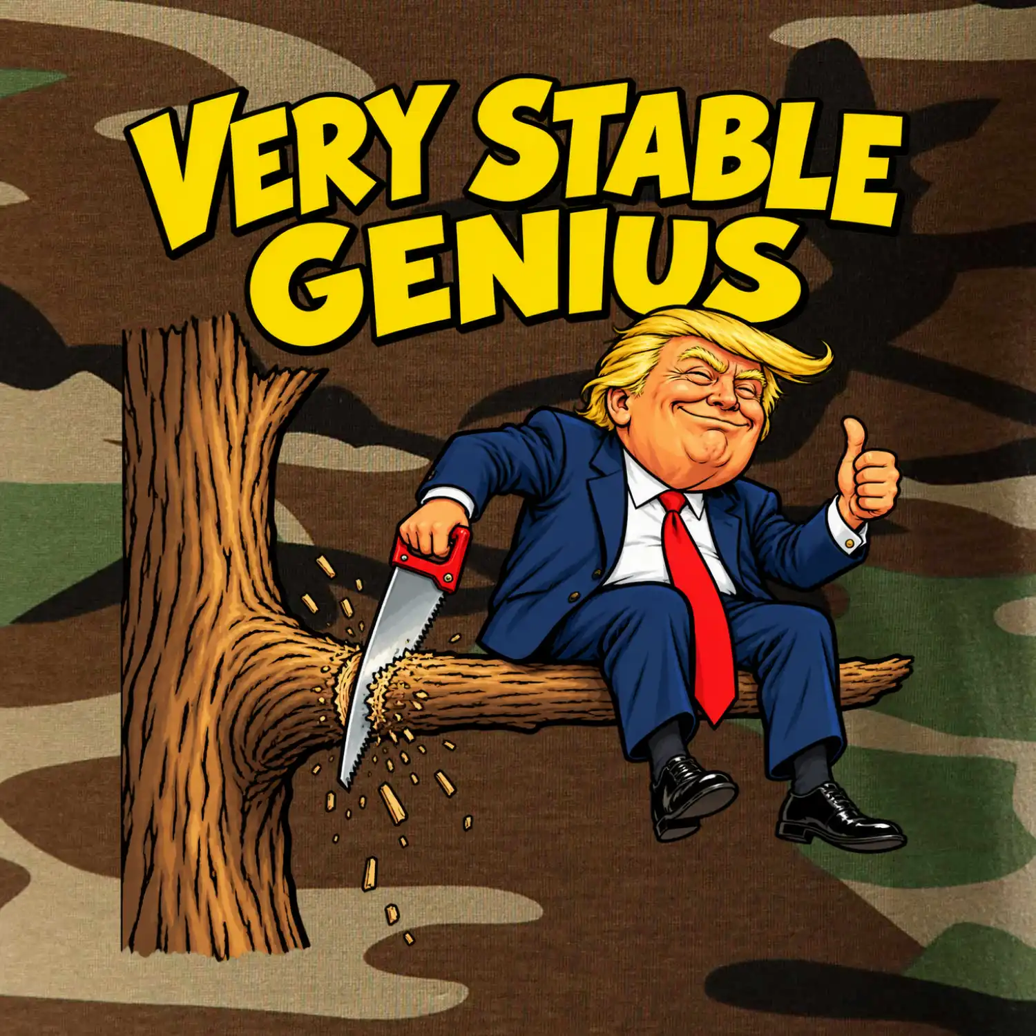Donald Trump řeže vlastní větev Very stable genius