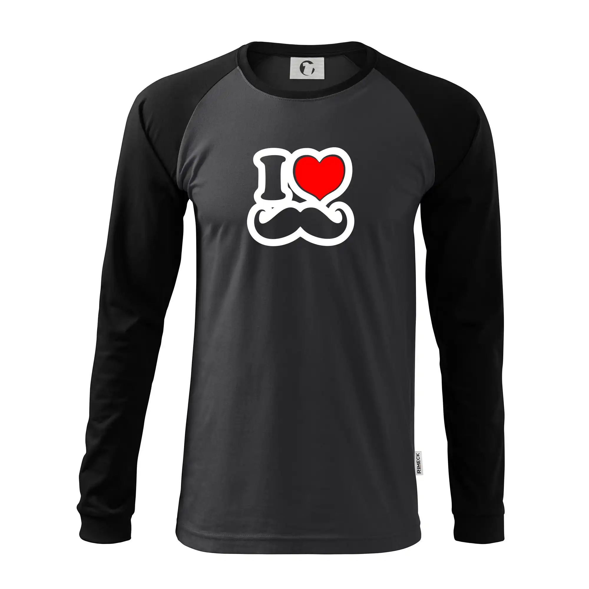 i love mustache - obrys