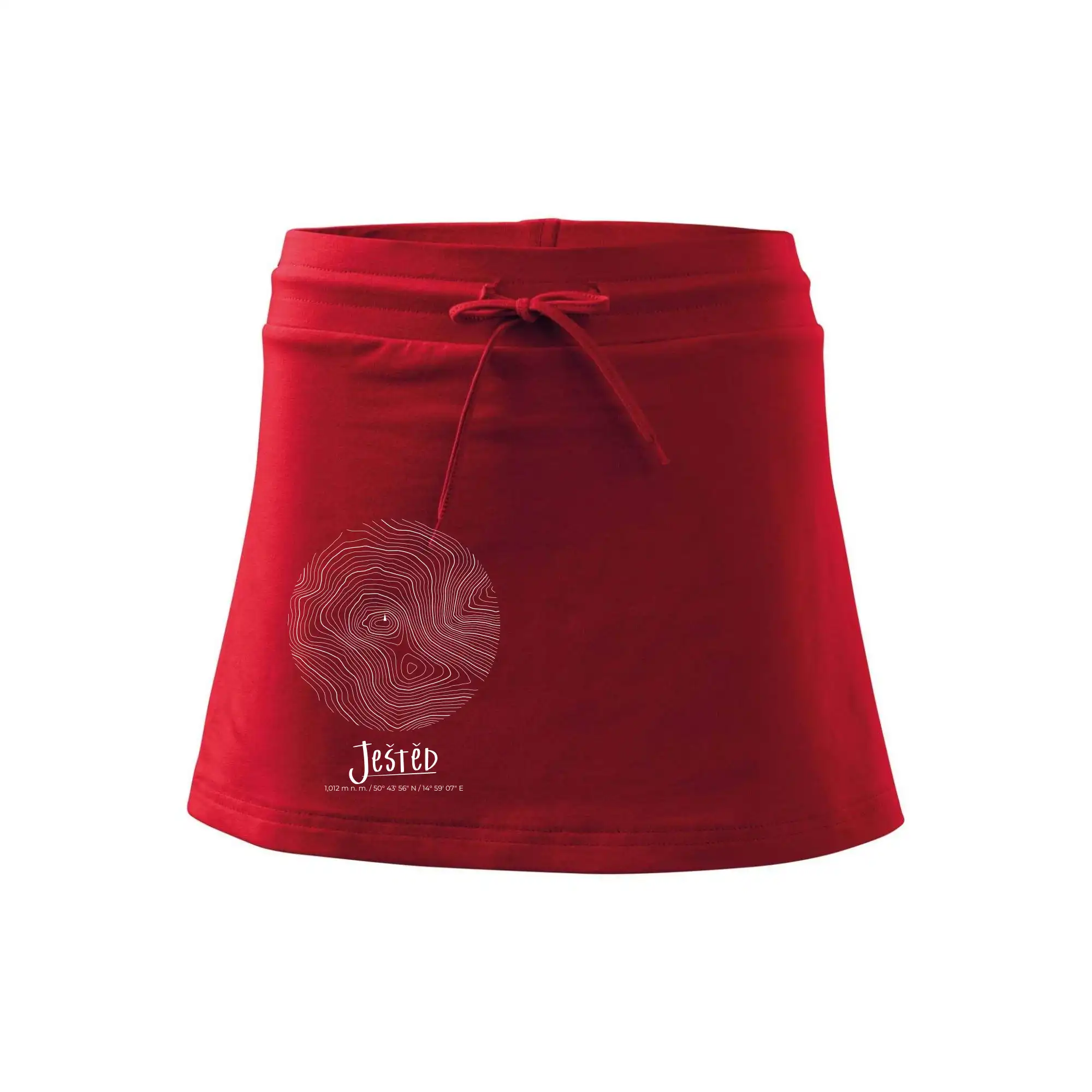 Ještěd - vrstevnice v kruhu